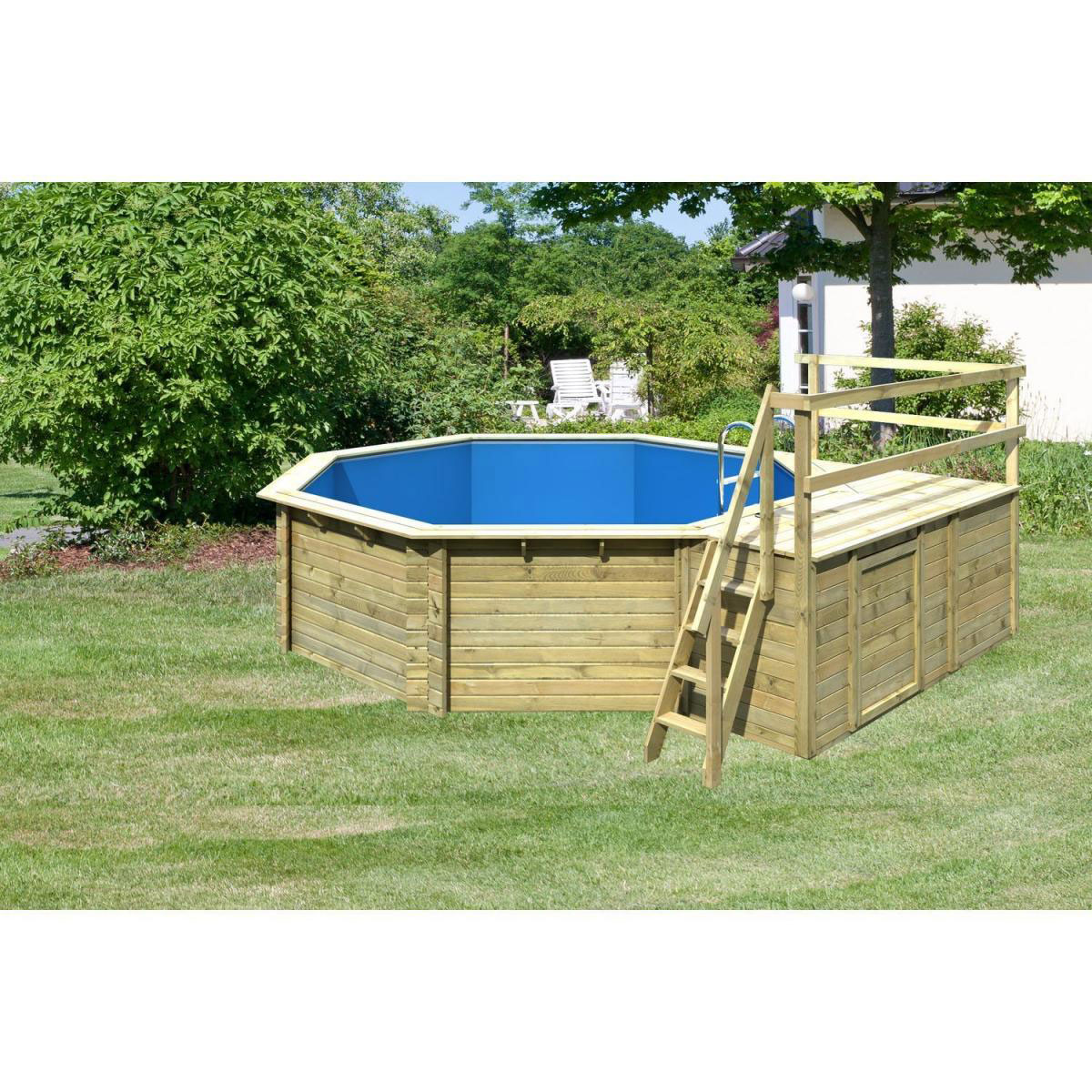 Karibu Pool 2 Variante C inkl Sonnenterrasse