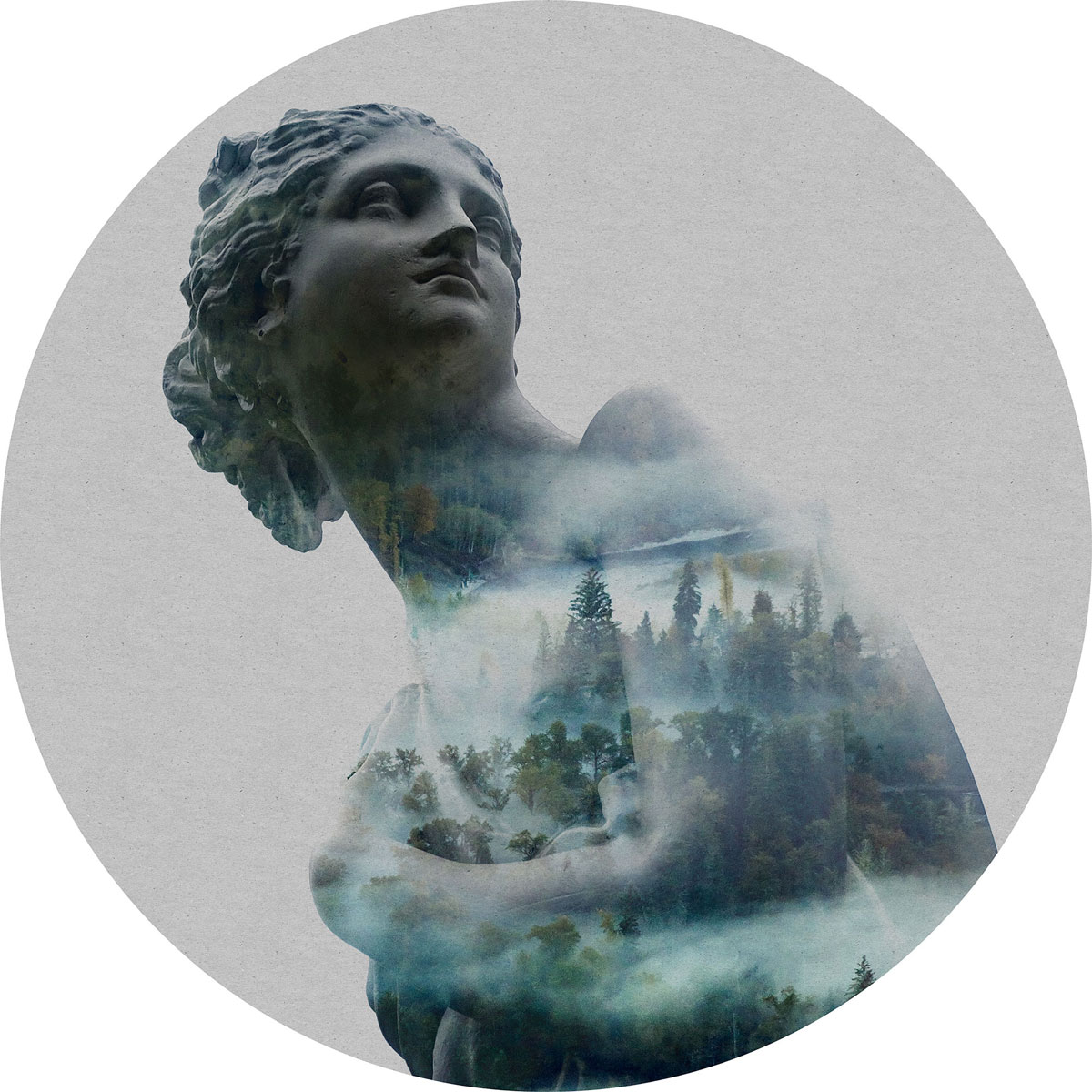 Komar  Selbstklebende Vlies Fototapete rund Gaia Durchmesser 125 cm Bild 2