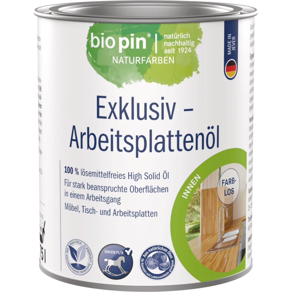BiopinExklusiv Arbeitsplattenöl 0,75L