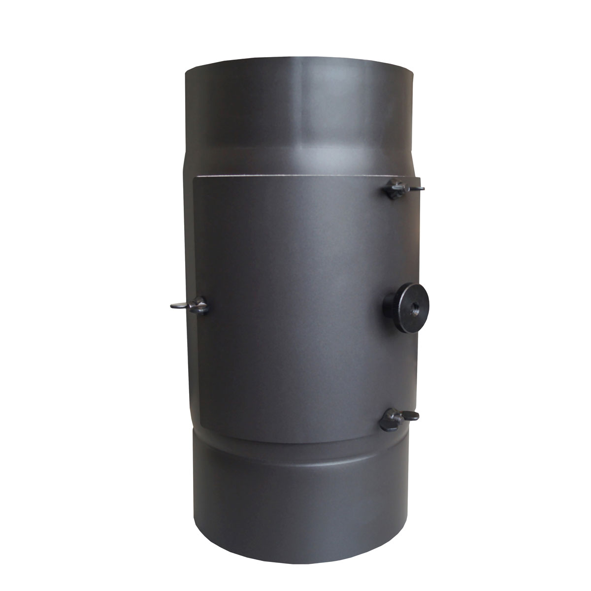 Kaminfilter - KaminFILTERKat, Ø 150 mm, mit Revisionstür, Farbe: Dunkelgrau Bild 2