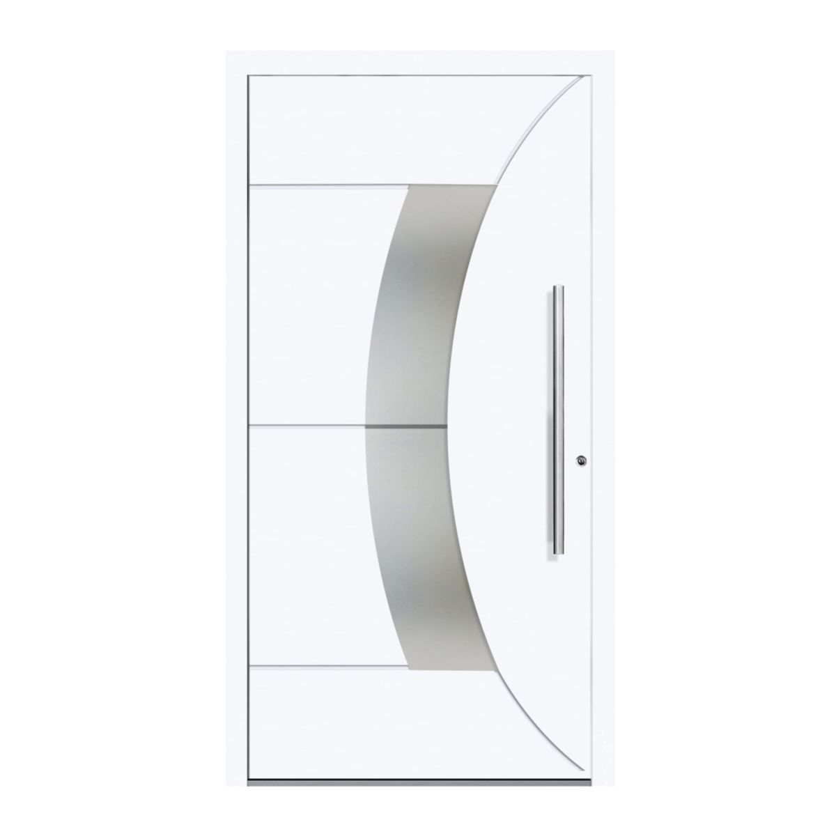 Schüco Aluminium Haustür 602 Verona Excellent 1100 x 2100 mm RAL9016 DR