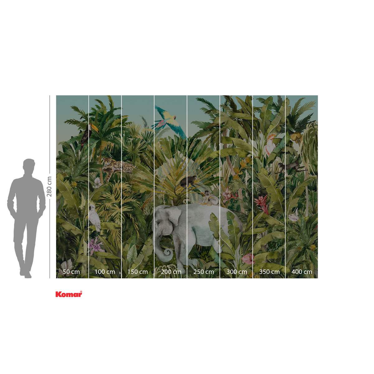Komar  Vlies Fototapete Jungle Expedition 400x280 cm Bild 3