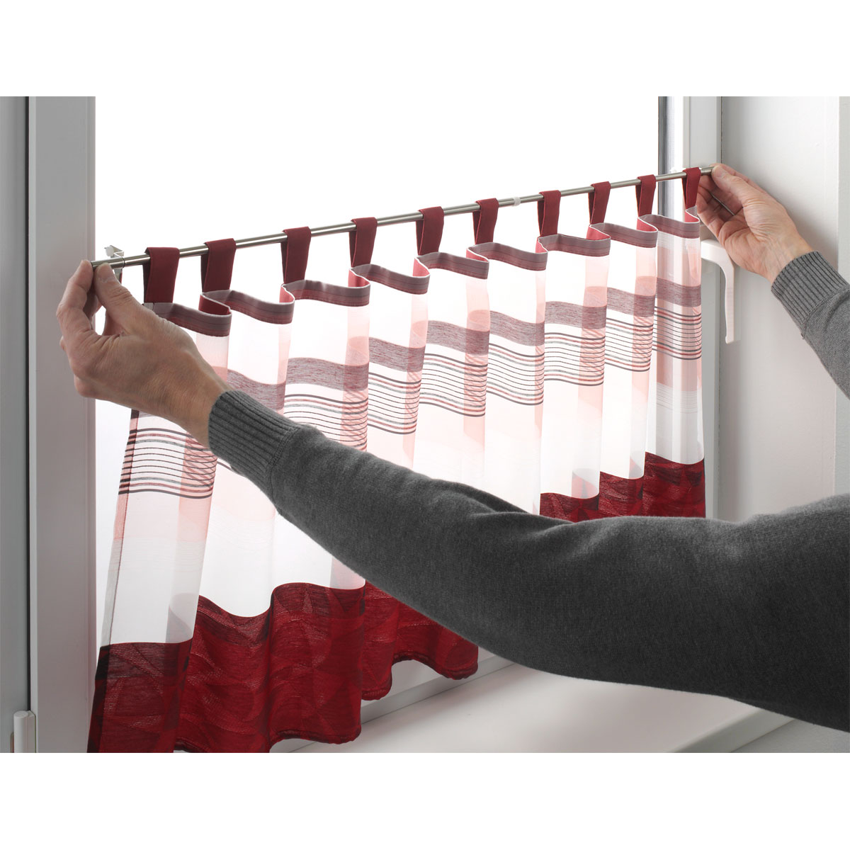 Gardinia Klemmstange Press und Go Filigrano Kugel silber 80-110 cm Bild 6