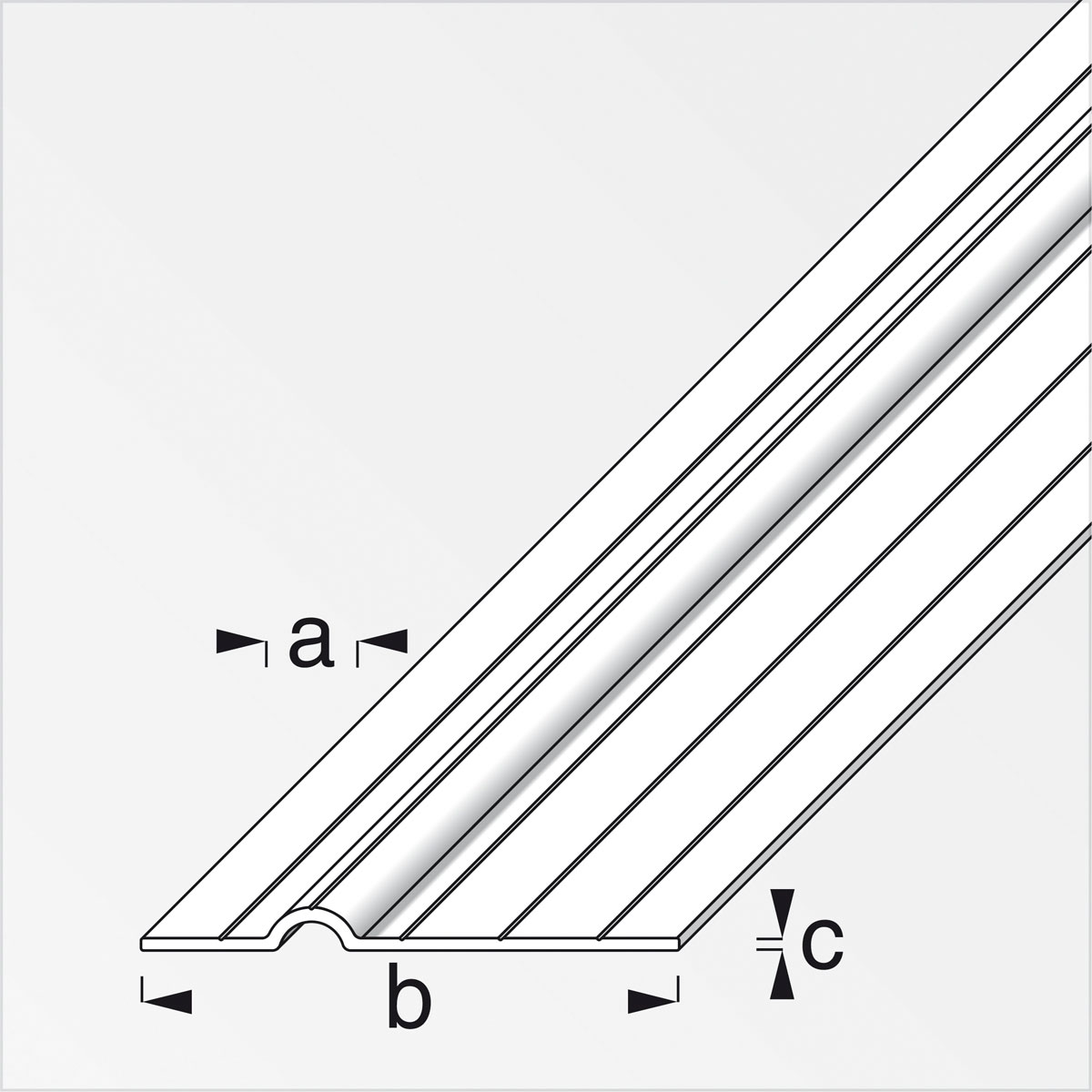 MyTool Rohrschelle für M8 1m lang blank Bild 2