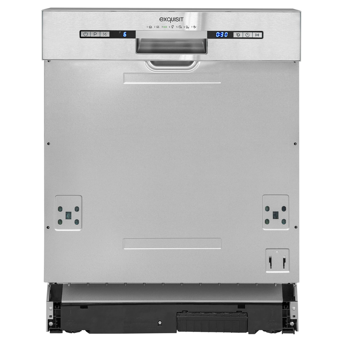 exquisit Einbau-Geschirrspüler EGSP2113-EB-030E inox teilintegriert Bild 3