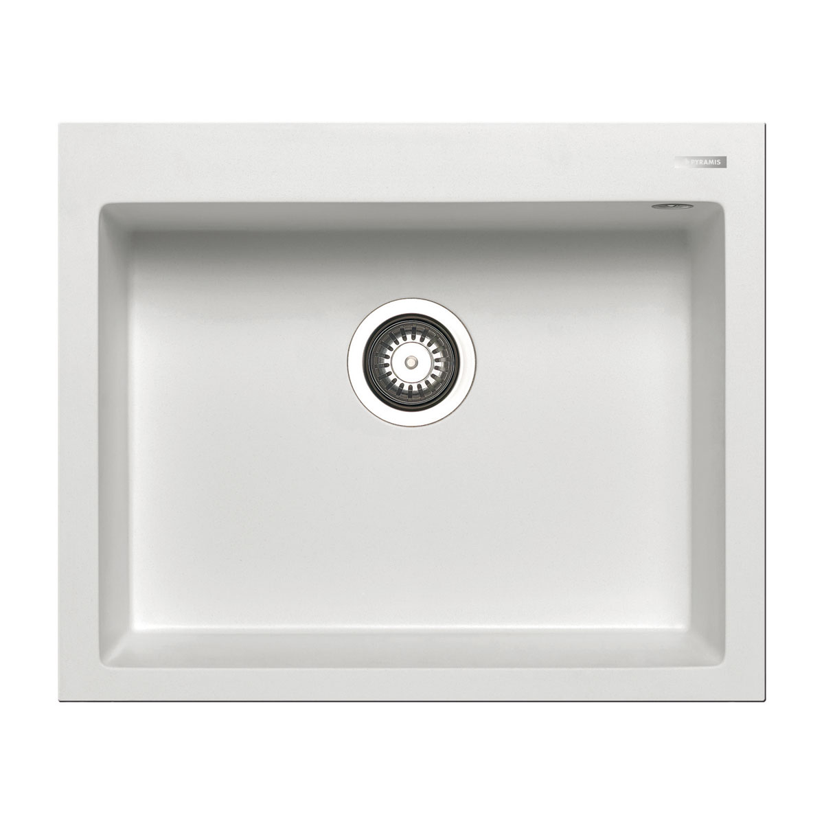 Pyramis  Einbauspuele ISTROS 61 x 50 cm 1B Granit Snow Bild 1
