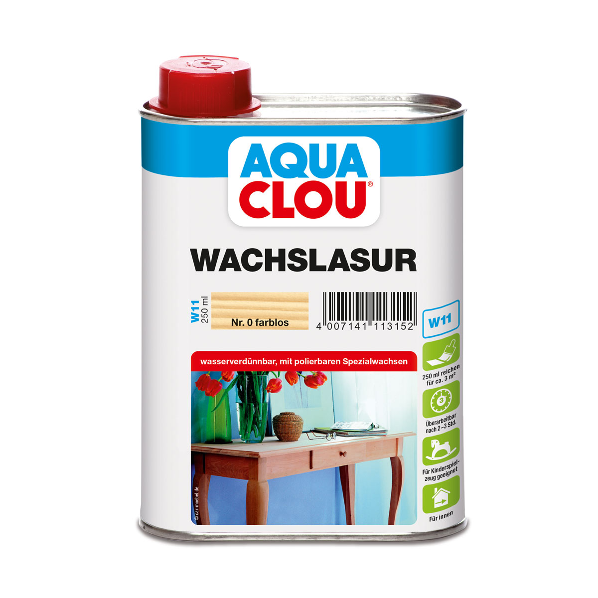 Clou Wachslasur Clou Aqua Farblos 0,25 L