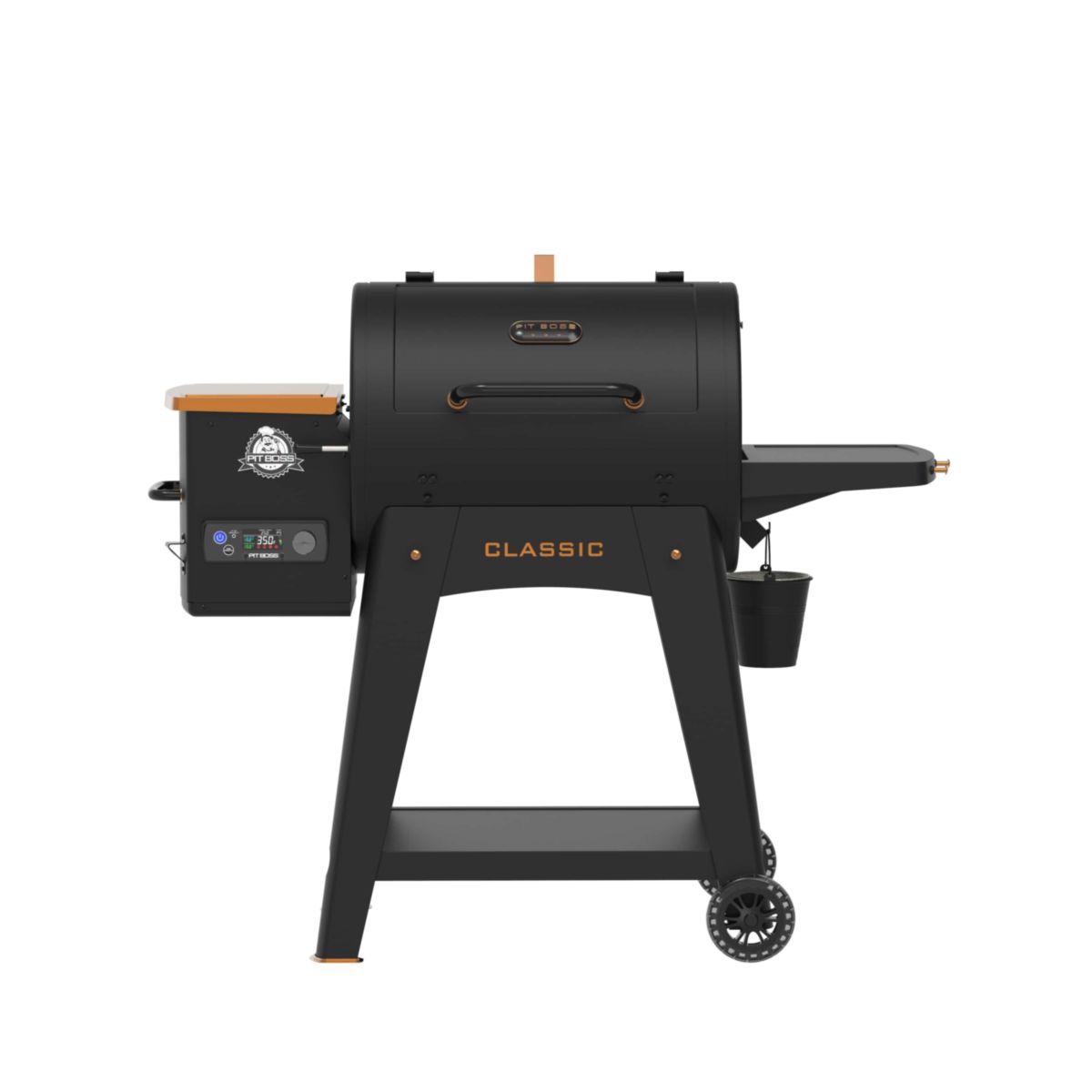 Pit Boss Hollzpellet Grill Classic – Onyx Edition Smoker mit Flame Broiler™ für direktes Flammengrillen