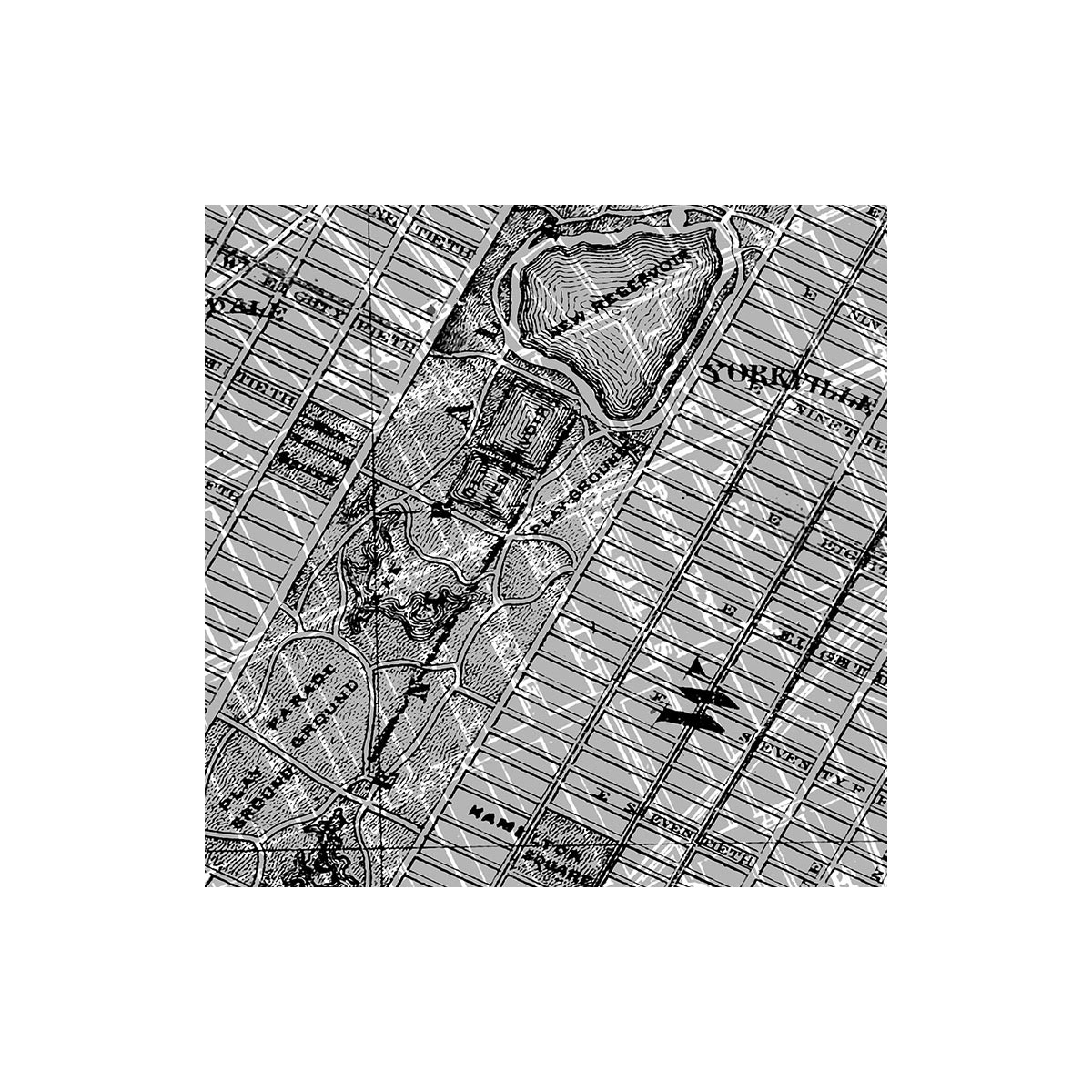 Komar  Selbstklebende Vlies Fototapete rund Map Durchmesser 125 cm Bild 3