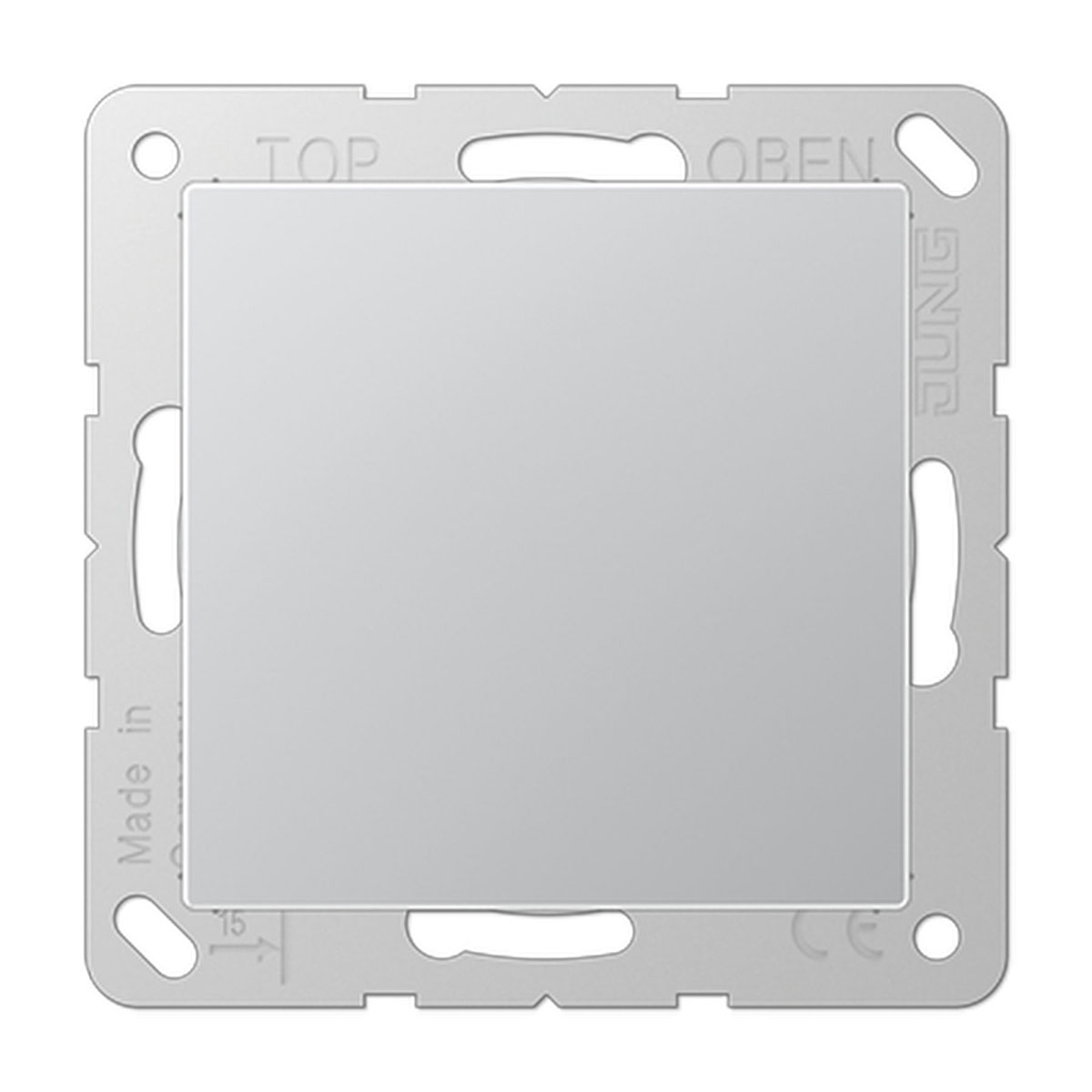 Jung Blindabdeckung AS 500 aluminiumfarben