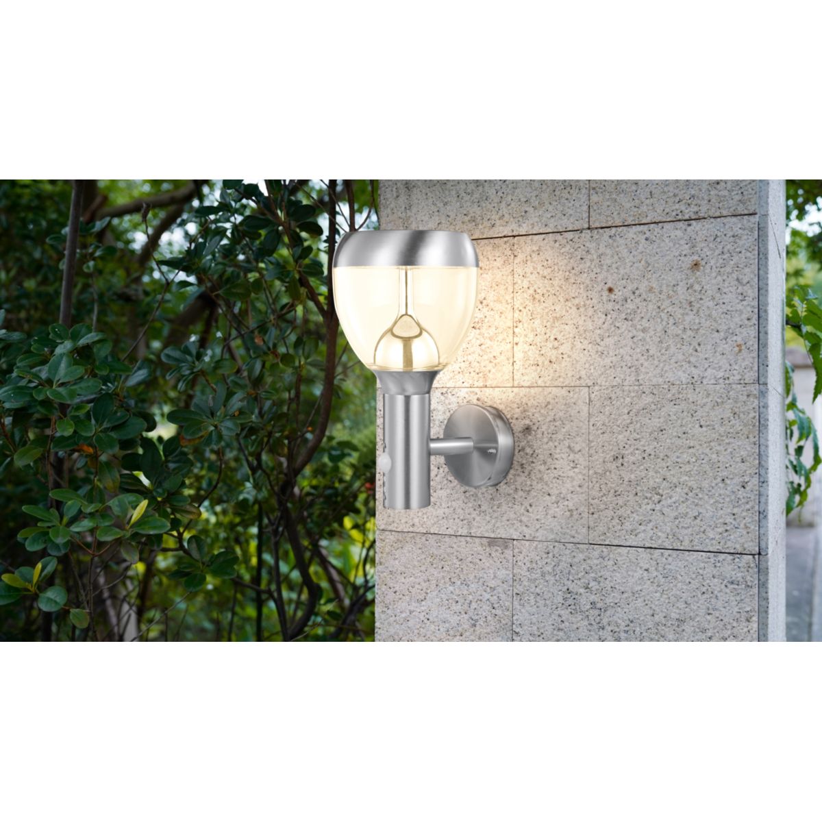 Flector Garten LED-Außenwandleuchte Nina mit Bewegungsmelder silber Bild 3