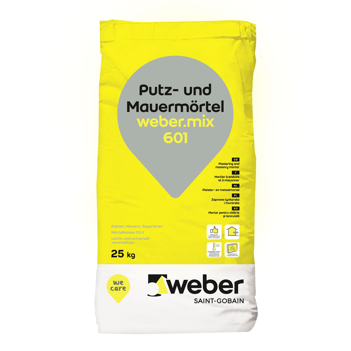 Weber  mix 601 Putz- und Mauermörtel 25 kg