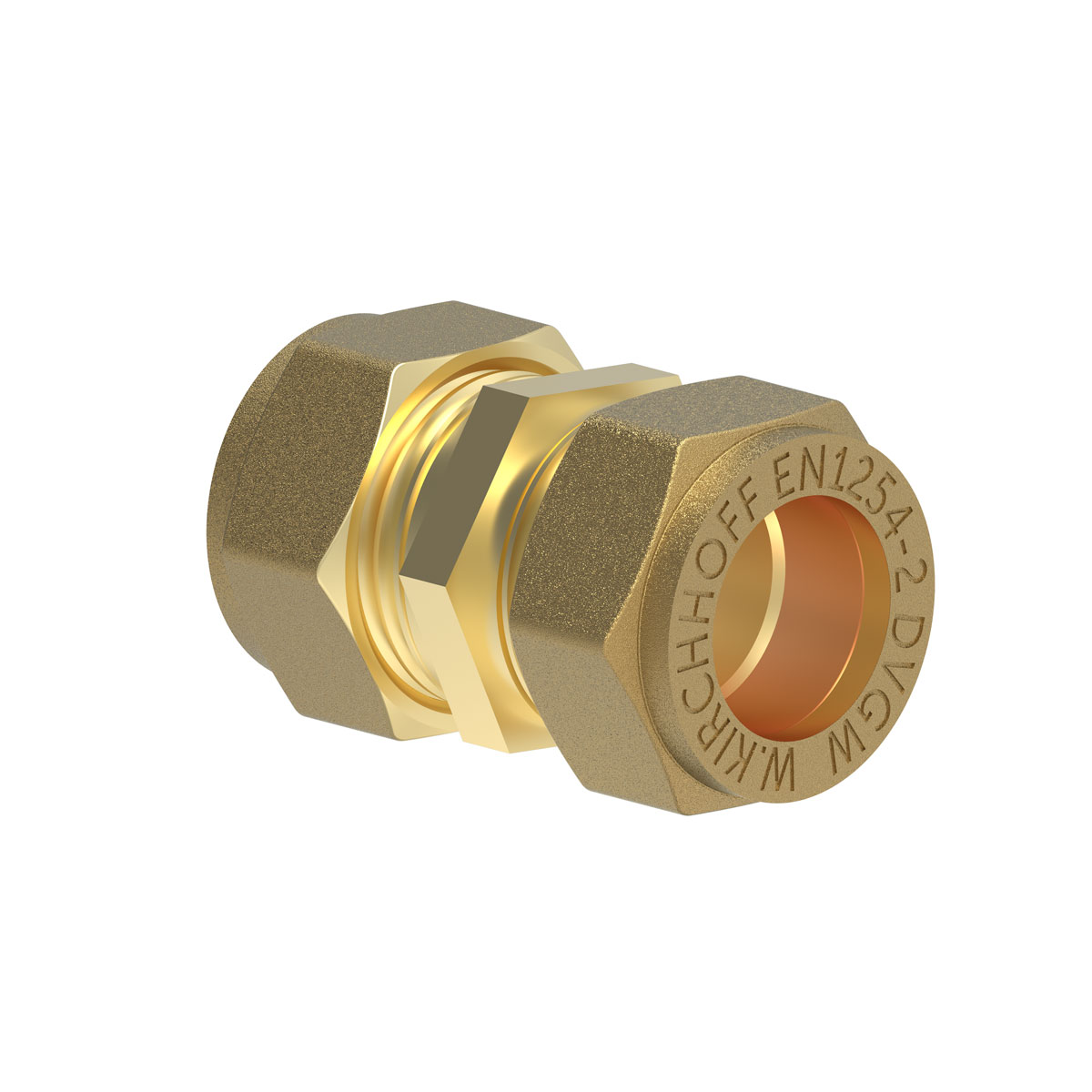 Kirchhoff Verbindungsstück Durchmesser 18 mm Klemmfitting für CU-Rohr