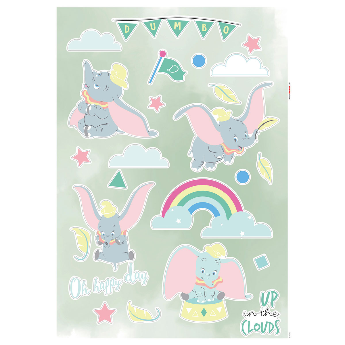 Komar  Wandtattoo Dumbo Daydream 50x70 cm Bild 2