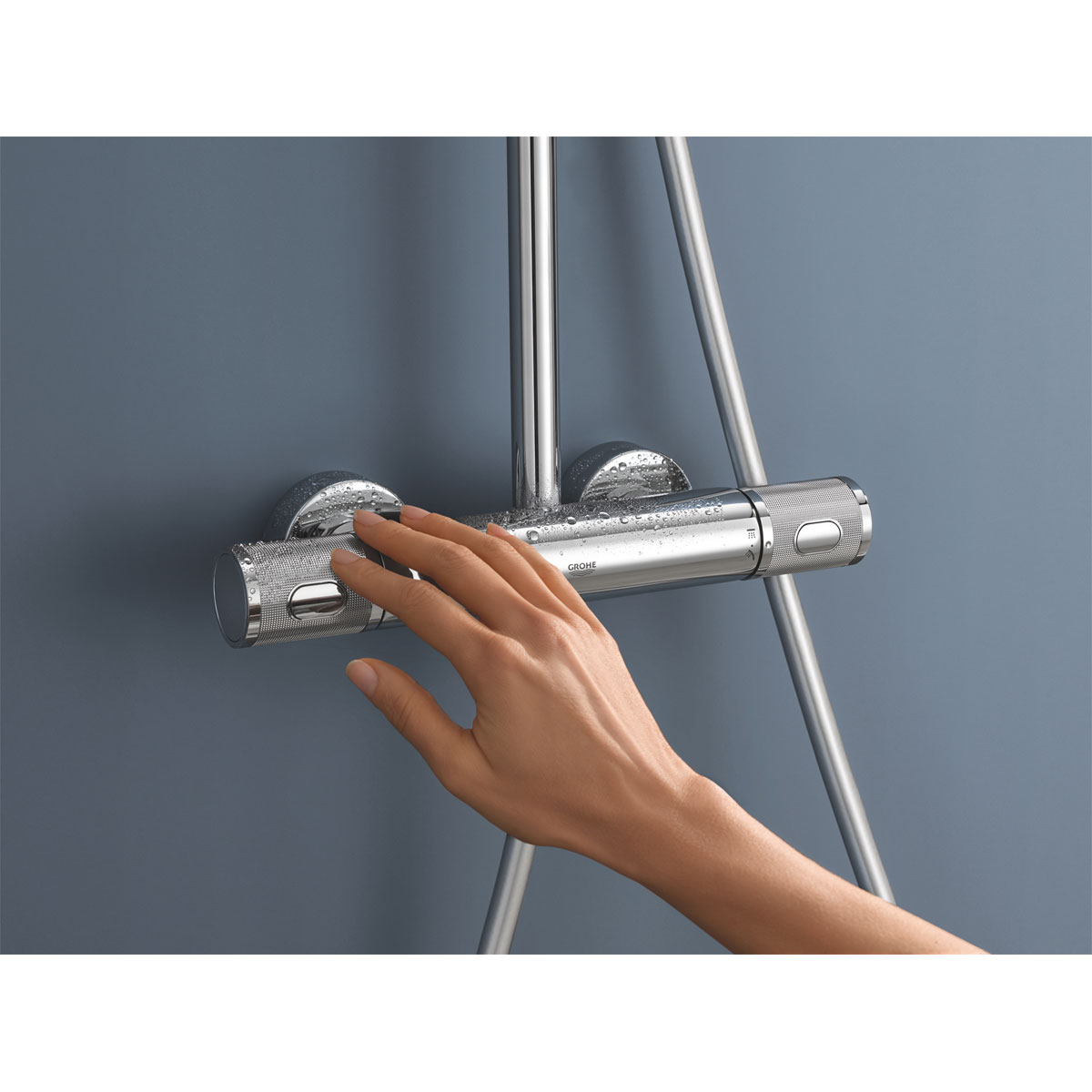 Grohe Duschsystem Vitalio Joy System 260 mit Thermostatbatterie für die Wandmontage Bild 7