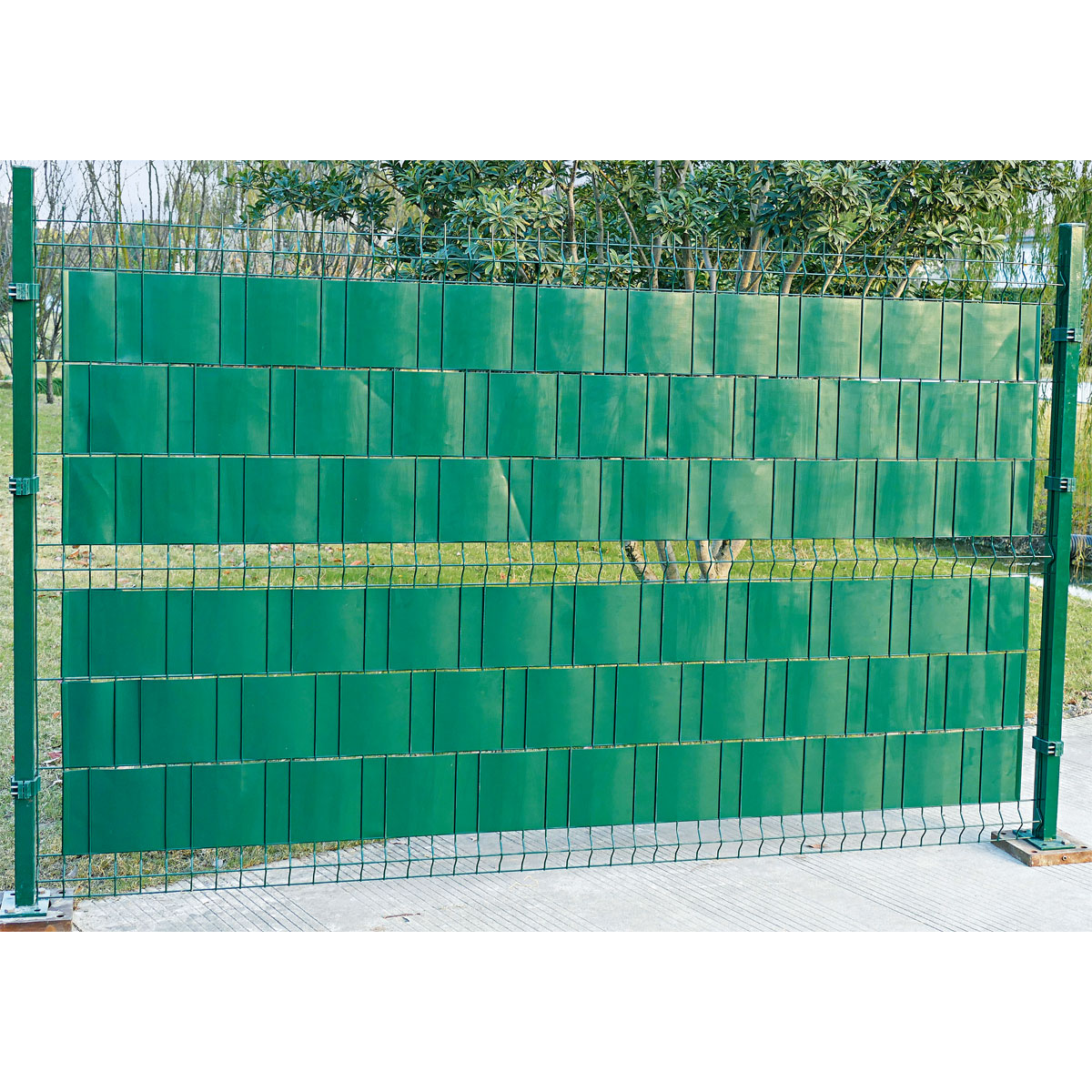 Videx Sichtschuzstreifen PVC 19 x 3500 cm grün Bild 2