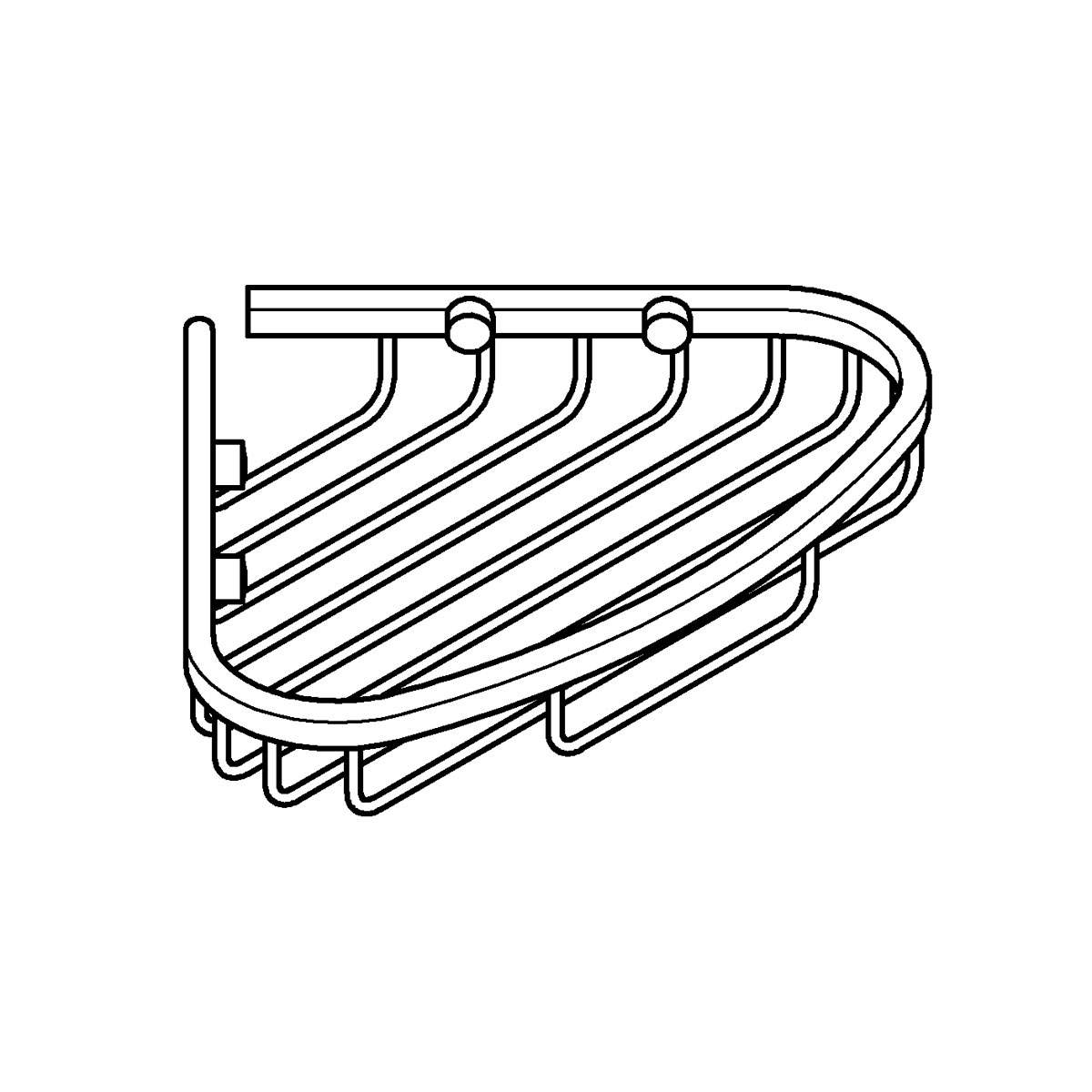 Grohe Ablagekorb Bau Cosmopolitan silber 20,2 x 3,2 x 16,4 cm Bild 4