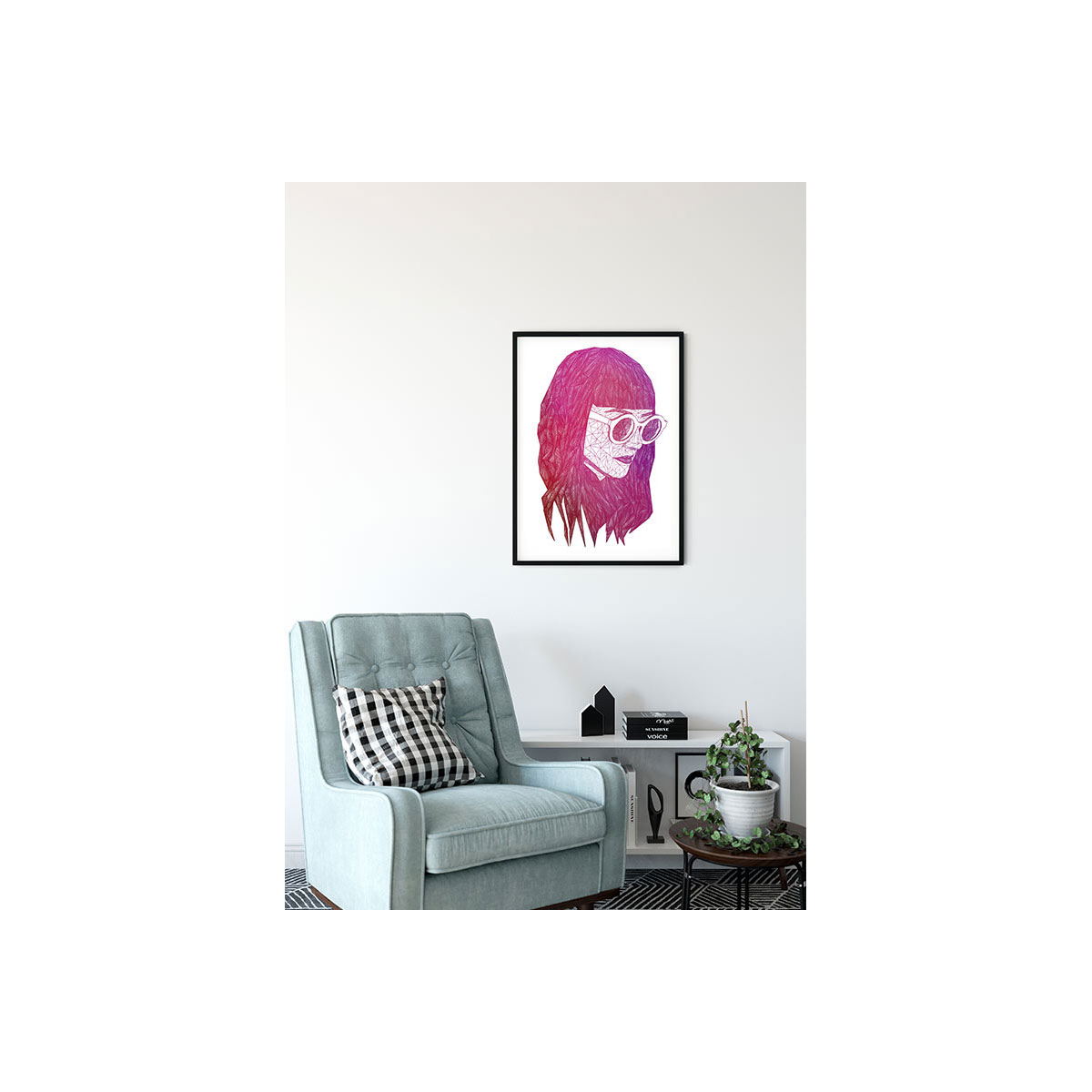 Komar  Wandbild Grid Pink 30x40 cm Bild 3