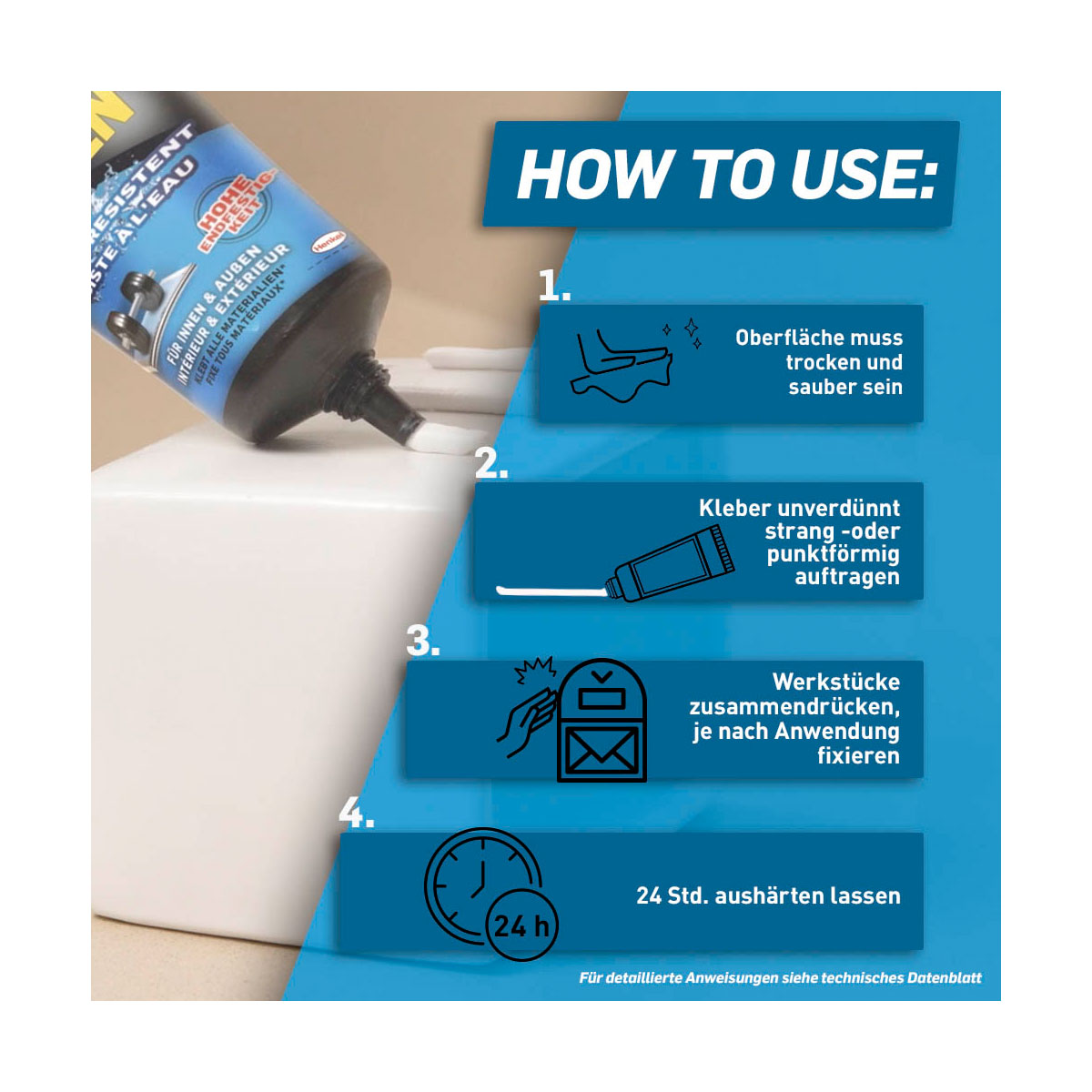 Pattex Montagekleber Kleben statt Bohren wasserresistent 340 ml Bild 5