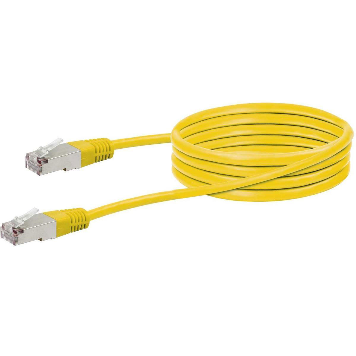 Schwaiger CAT5e-Netzwerkkabel gelb 2 m Bild 1
