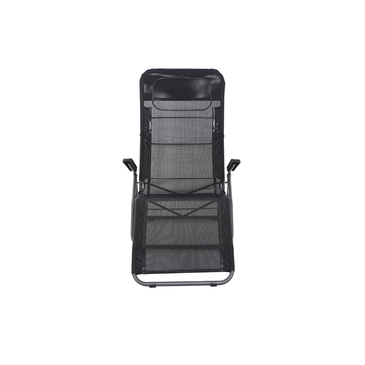 Kippliege Anco 144 x 72,5 x 103,5 cm 1-fach verstellbar anthrazit/schwarz Bild 2