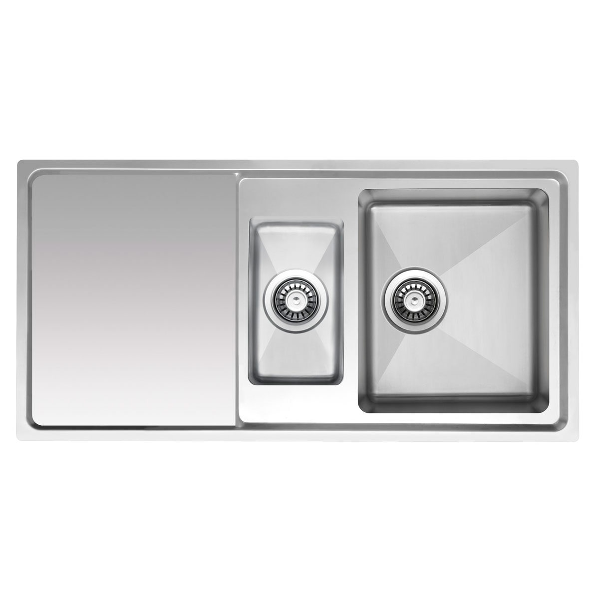 Respekta Chicago Edelstahlspüle CHICAGO86X50 86 x 50 cm Bild 1