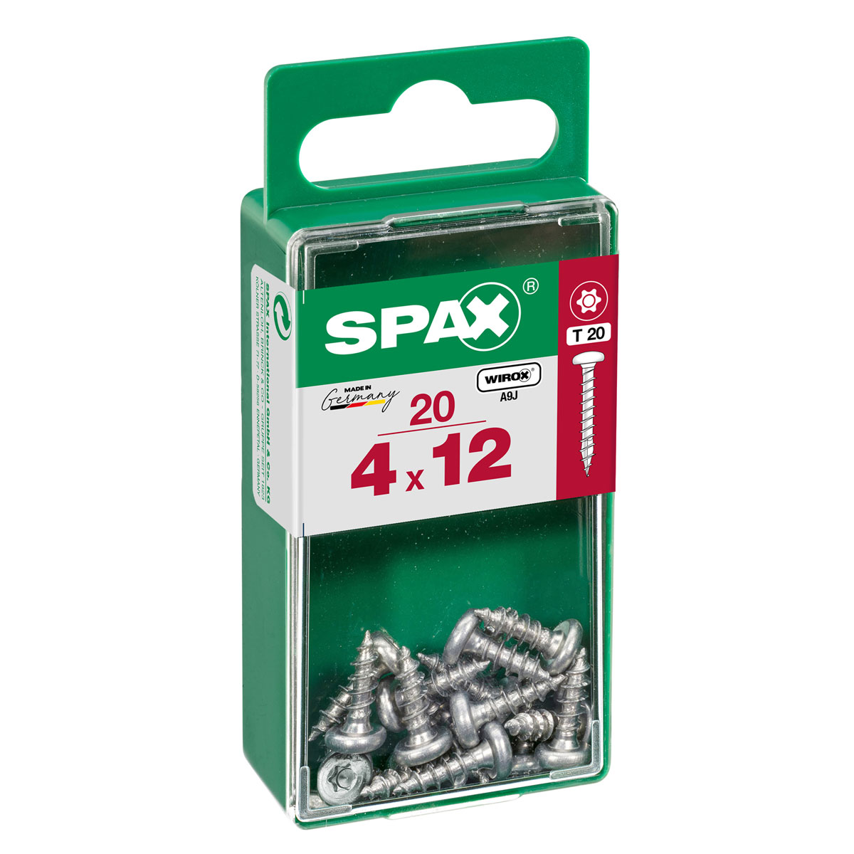 Spax Universalschraube WIROX Rundkopf 4 x 12 mm Torx 20 Stück