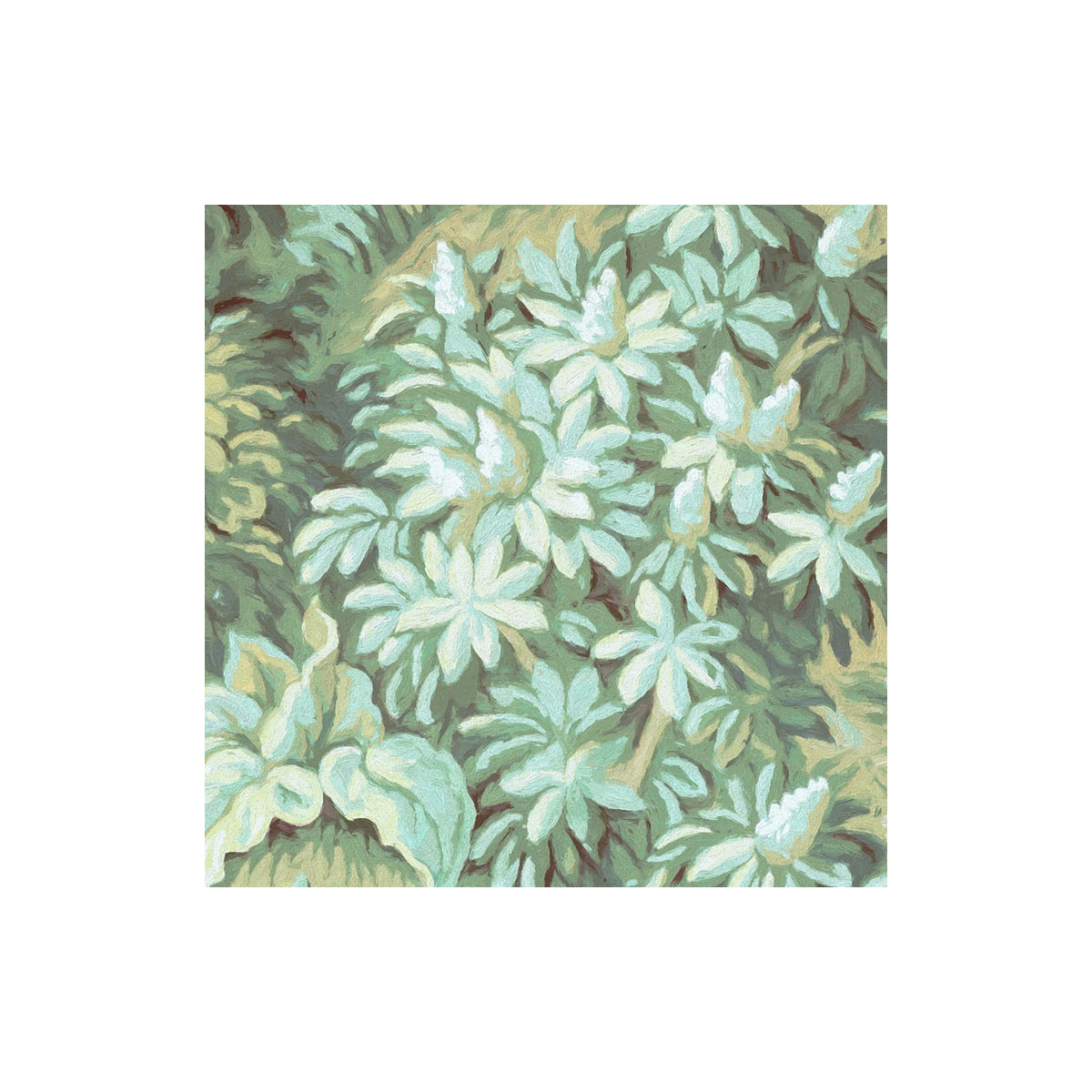 Komar  Selbstklebende Vlies Fototapete rund Greenery Durchmesser 125 cm Bild 6