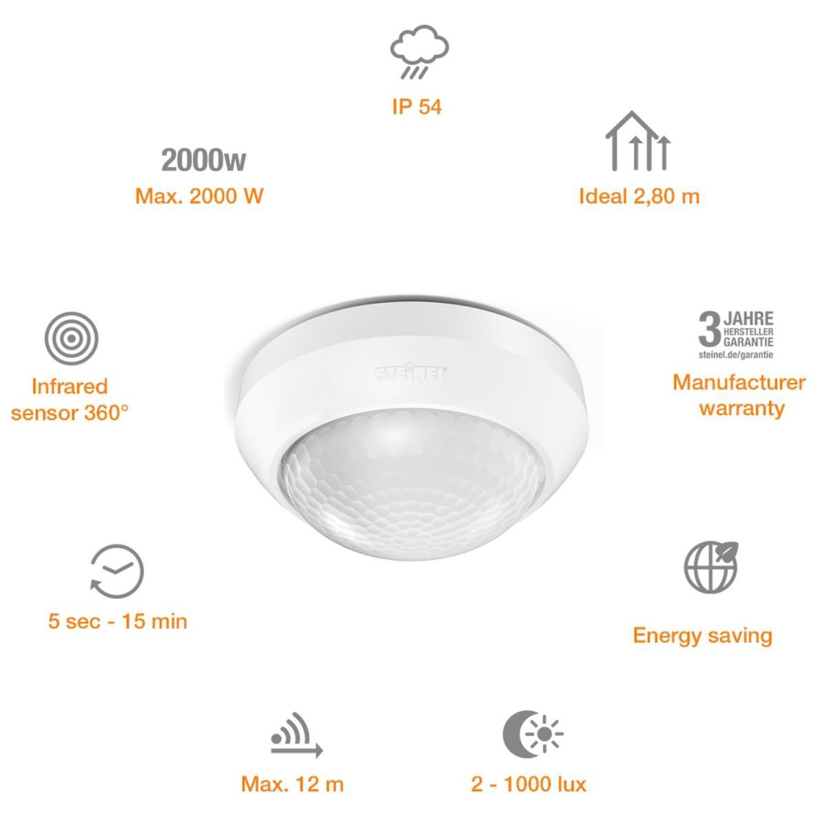 Steinel Bewegungsmelder IS 360-3 weiss Bild 2