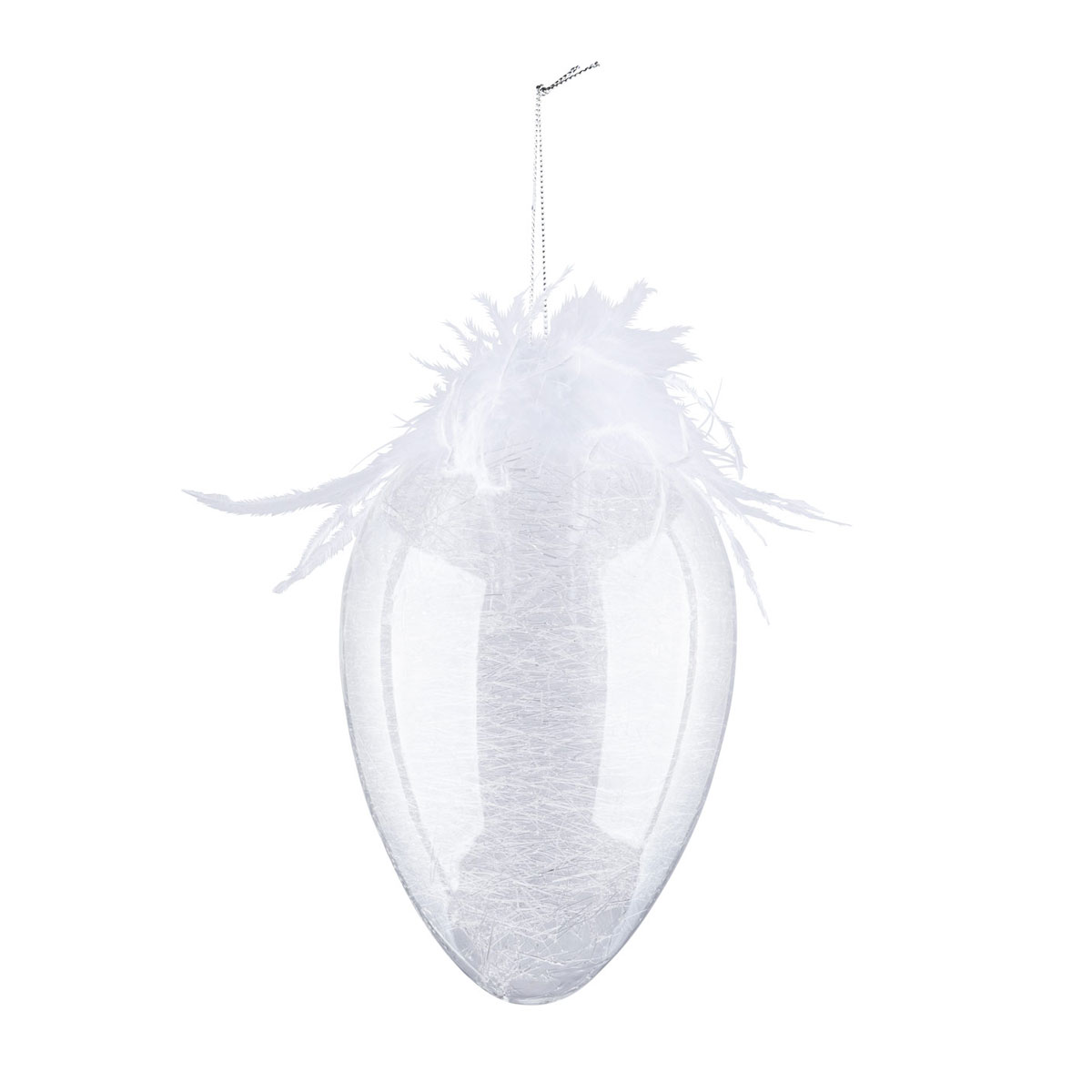Ei-Glashänger 8 x 11,8 cm weiß