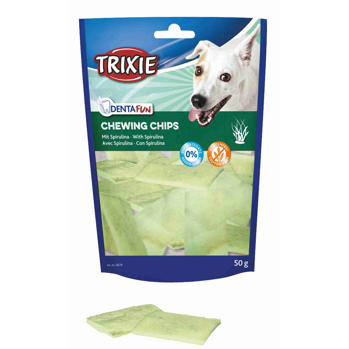 Trixie KauChips light mit Spirulina-Algen 50g