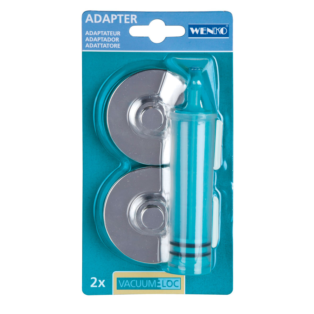 Wenko Adapter Premium/Classic/Style Befestigen ohne bohren Vacuum-Loc