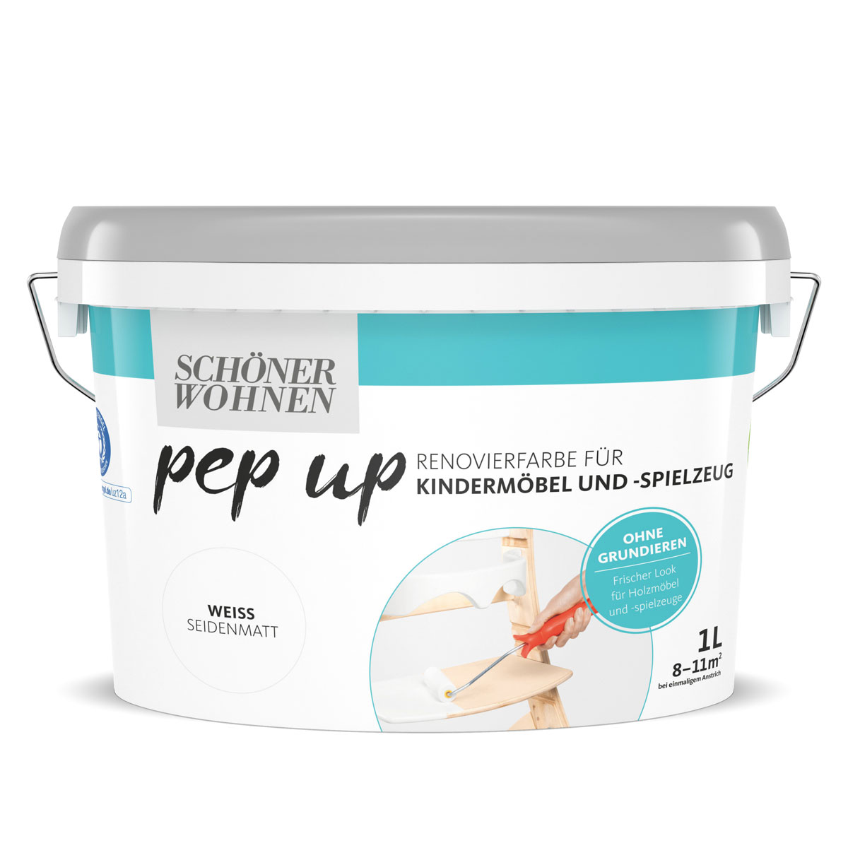 Schöner Wohnen Farbe  Kindermöbellack weiß 1 Liter
