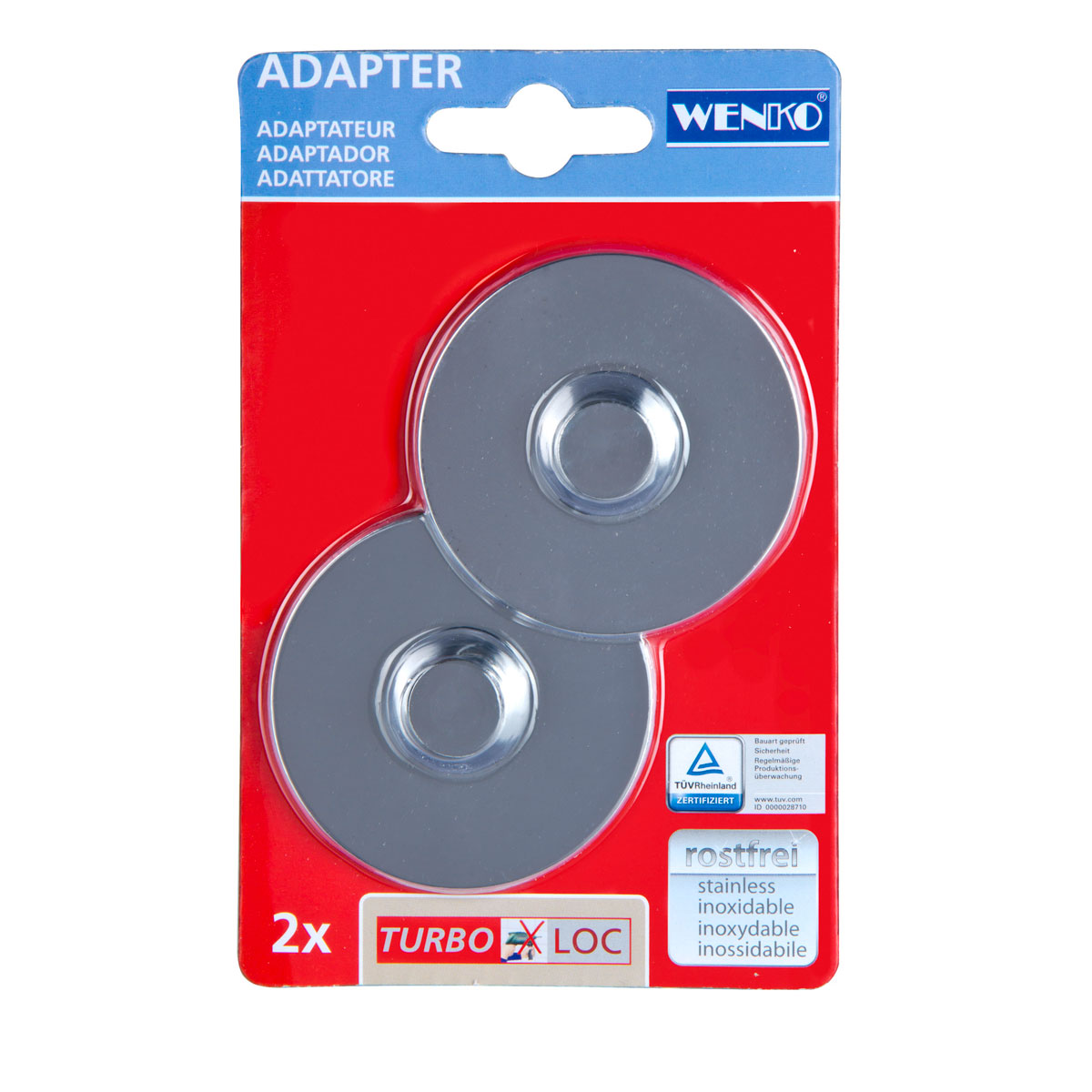 Wenko Adapter Premium/Classic/Style Befestigen ohne bohren Power-Loc