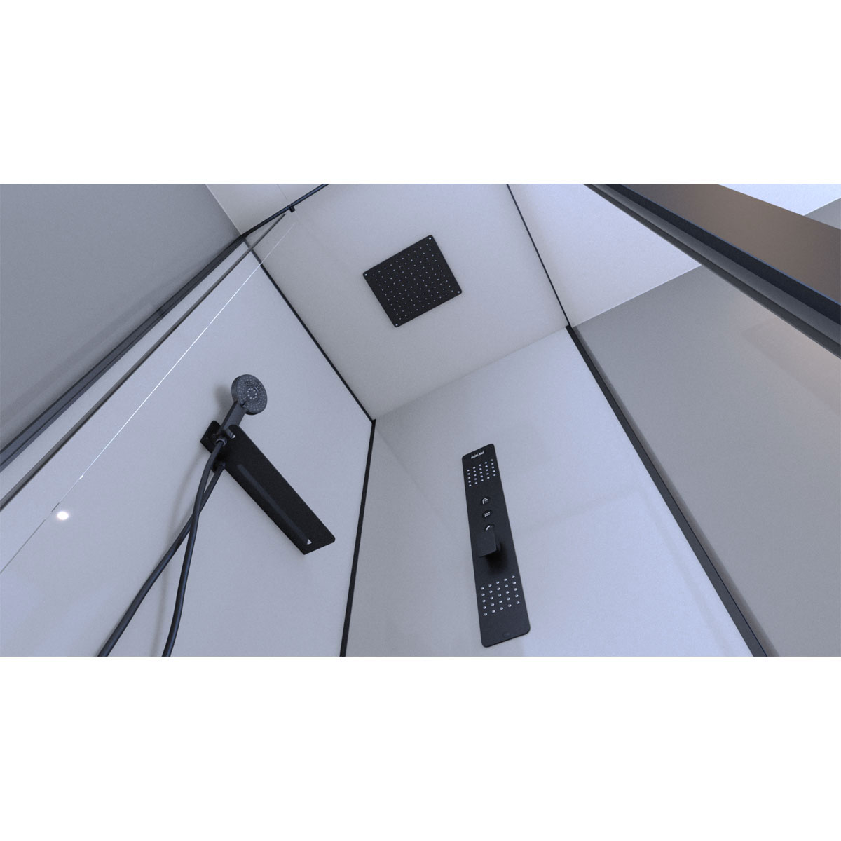 Aurlane Komplettdusche Urban 2 eckig 90 x 90 x 215 cm Bild 6