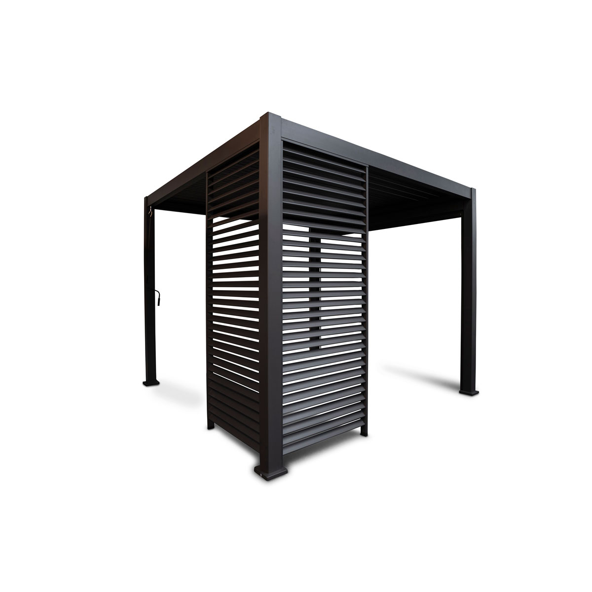 Lamellenwand 360-Serie anthrazit 110 x 240 cm