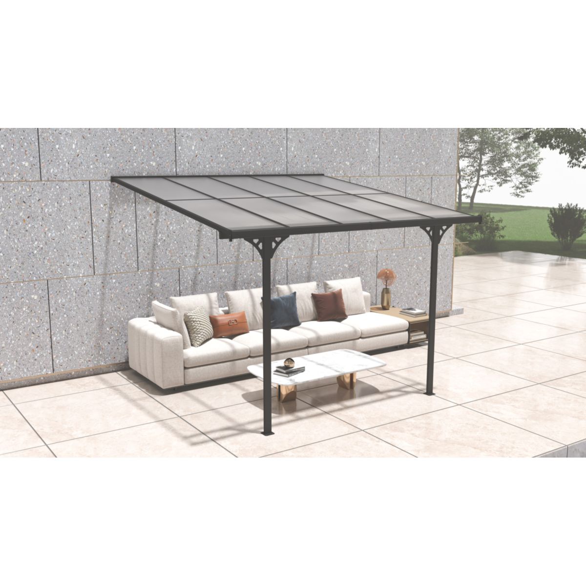 Westmann Terrassenüberdachung Bruce 313 300x313x270 cm Bild 5