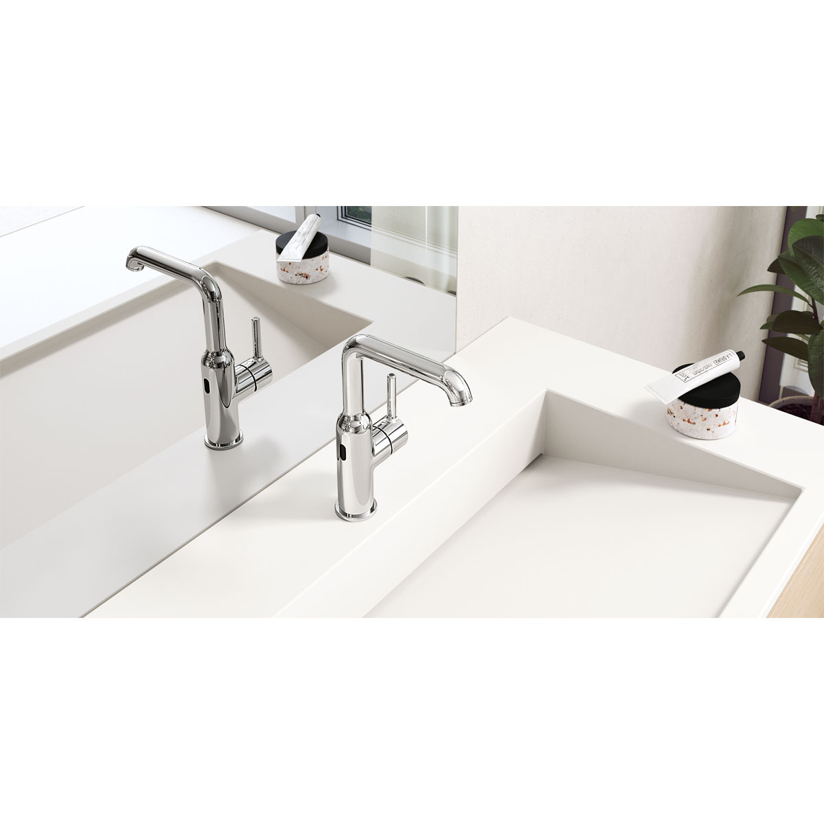 Hansa Waschtischarmatur „vantis Style Hybrid“ Chrom Bluetooth Sensor Bild 2