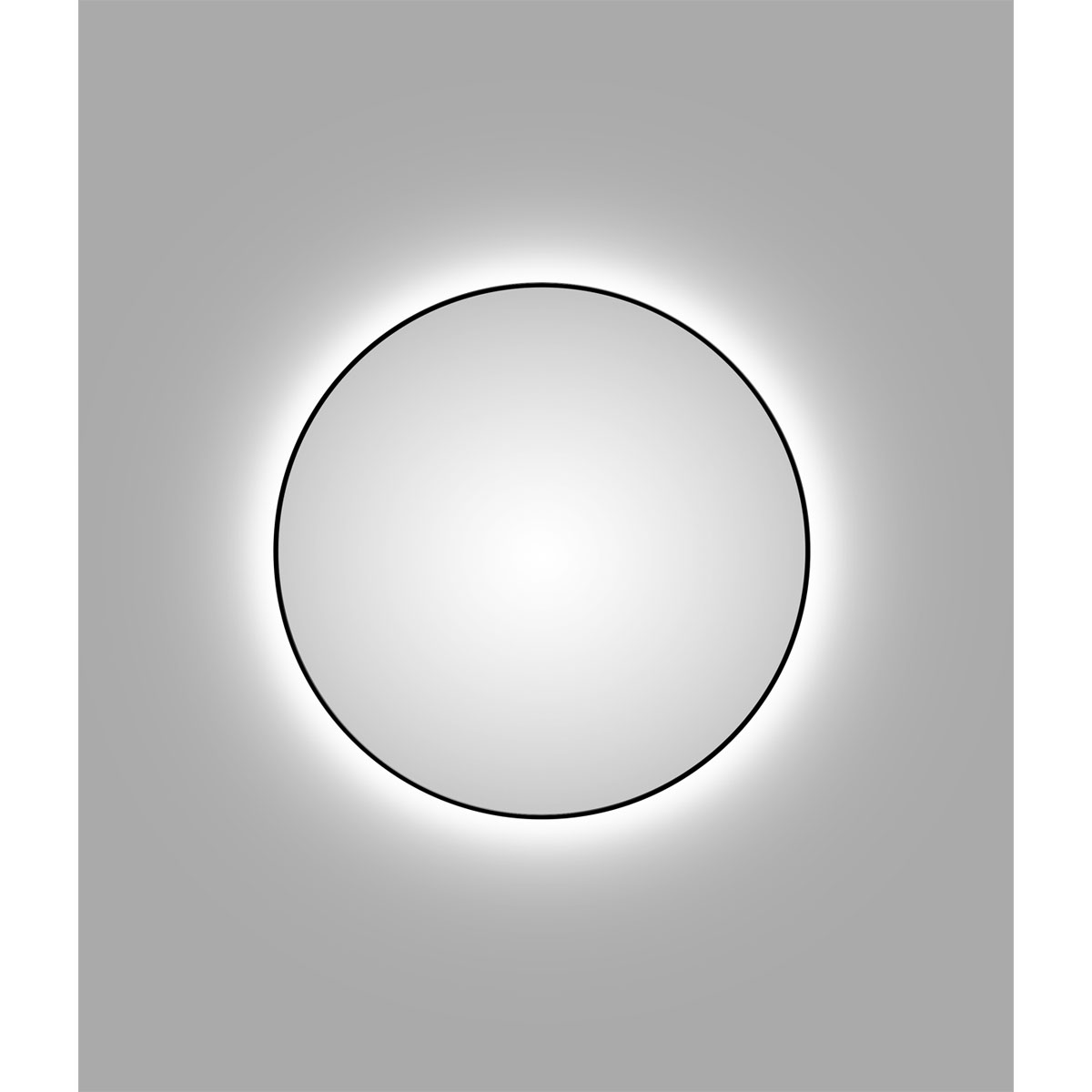 DSK  Design LED Lichtspiegel Silver Globo Black Dm 120 cm