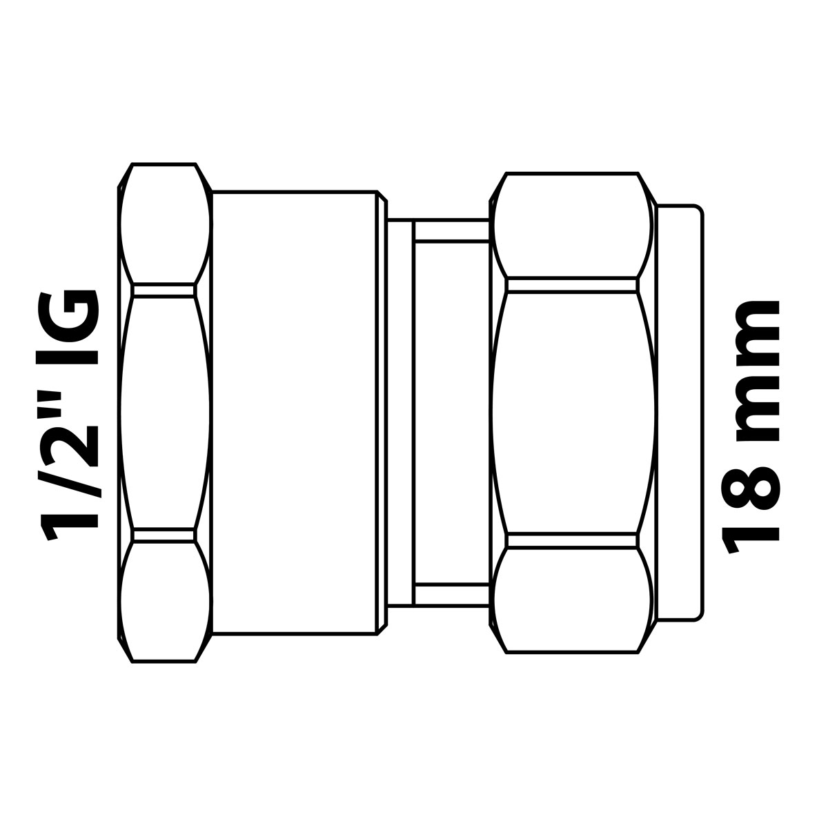 Kirchhoff Übergangsstück 18 mm x 1/2" Klemmfitting für CU-Rohr Bild 3