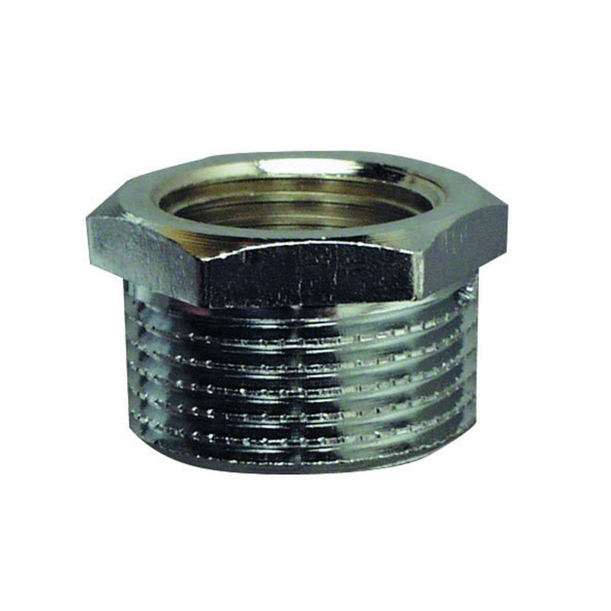 Reduzierstück 3/4" x 1/2" verchromt