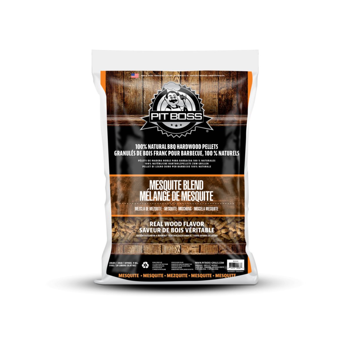 Hartholz-Pellets 9kg Mesquite-Mix