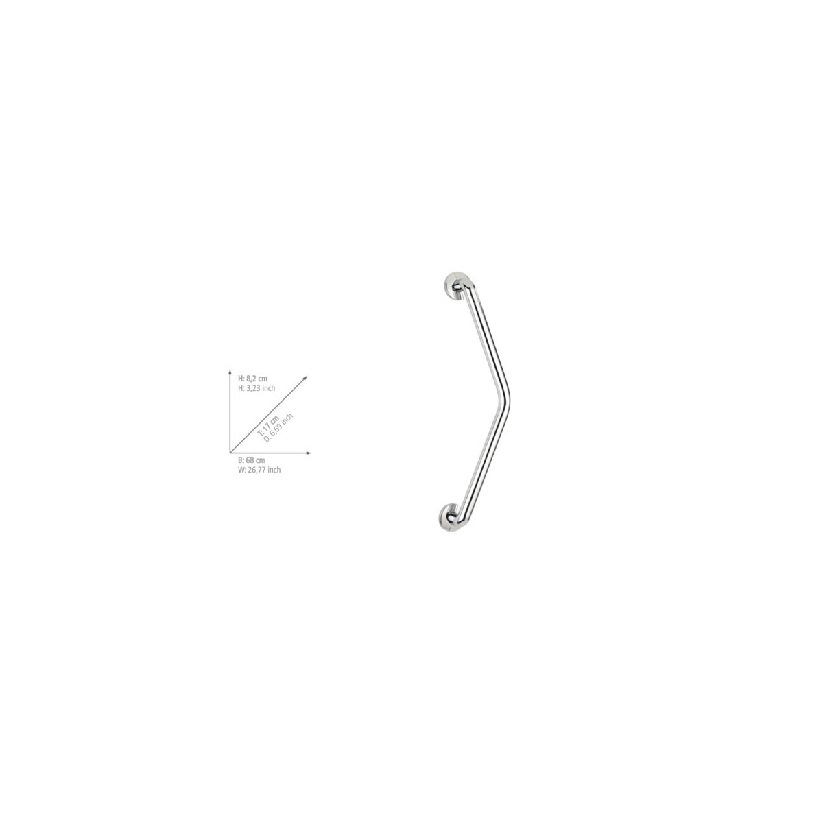 Wenko  Wandhaltegriff Secura 37 x 37 cm Chrom Bild 2