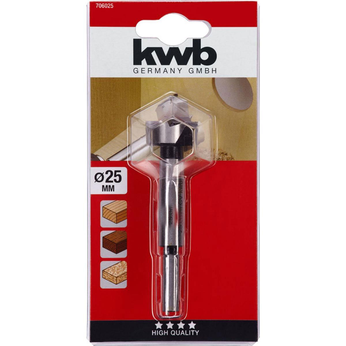 kwb  Forstnerbohrer Durchmesser 25 mm Bild 2