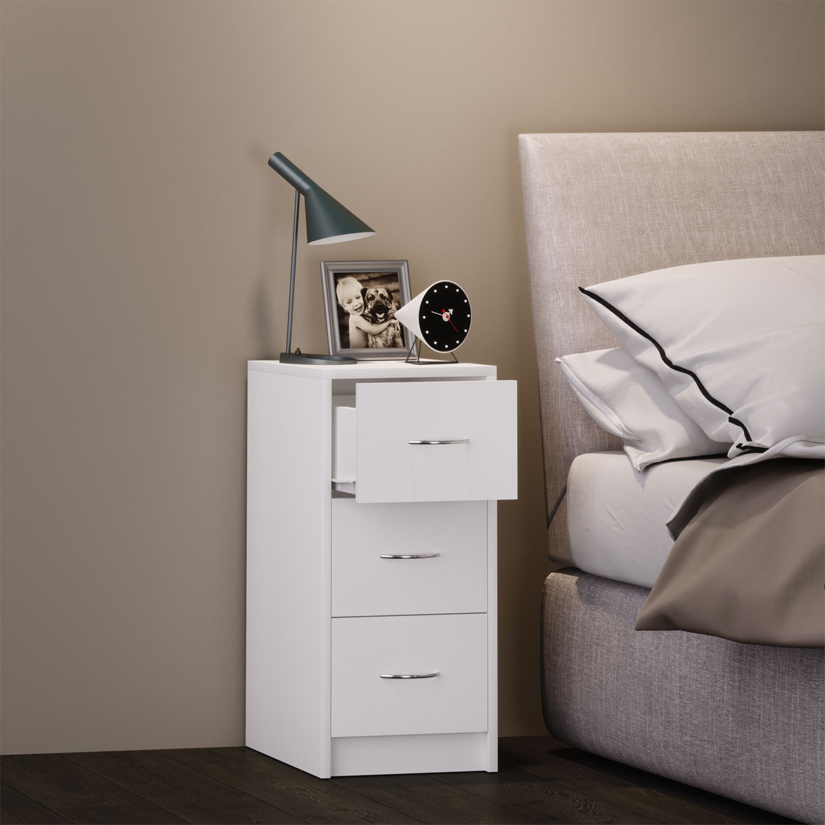 Nachttisch Boxal Maxi Buche/silber Bild 3