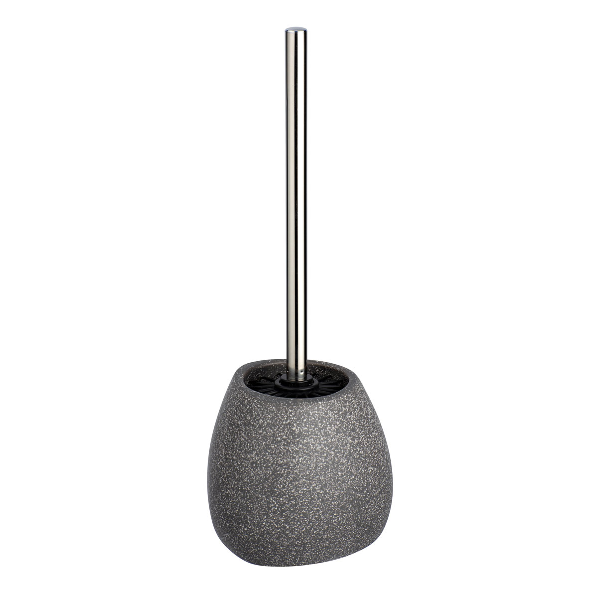 Wenko  WC-Garnitur Pion Grau Keramik WC-Bürstenhalter mit Silikonborsten Bild 1
