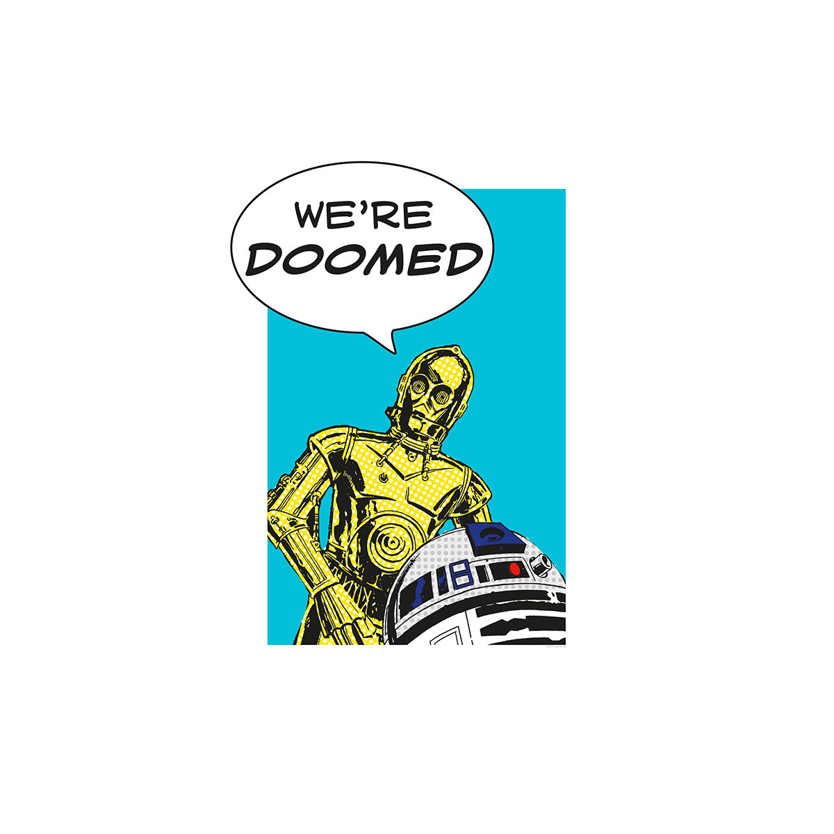 Komar  Wandbild Star Wars Classic Comic Quote Droids 30x40 cm Bild 2