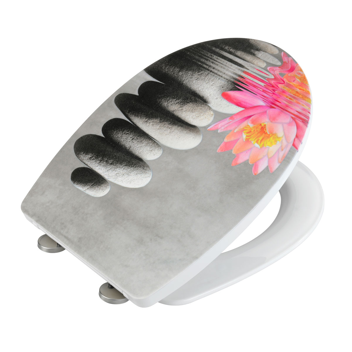 Wenko WC-Sitz Water Lily mit Relief Bild 3