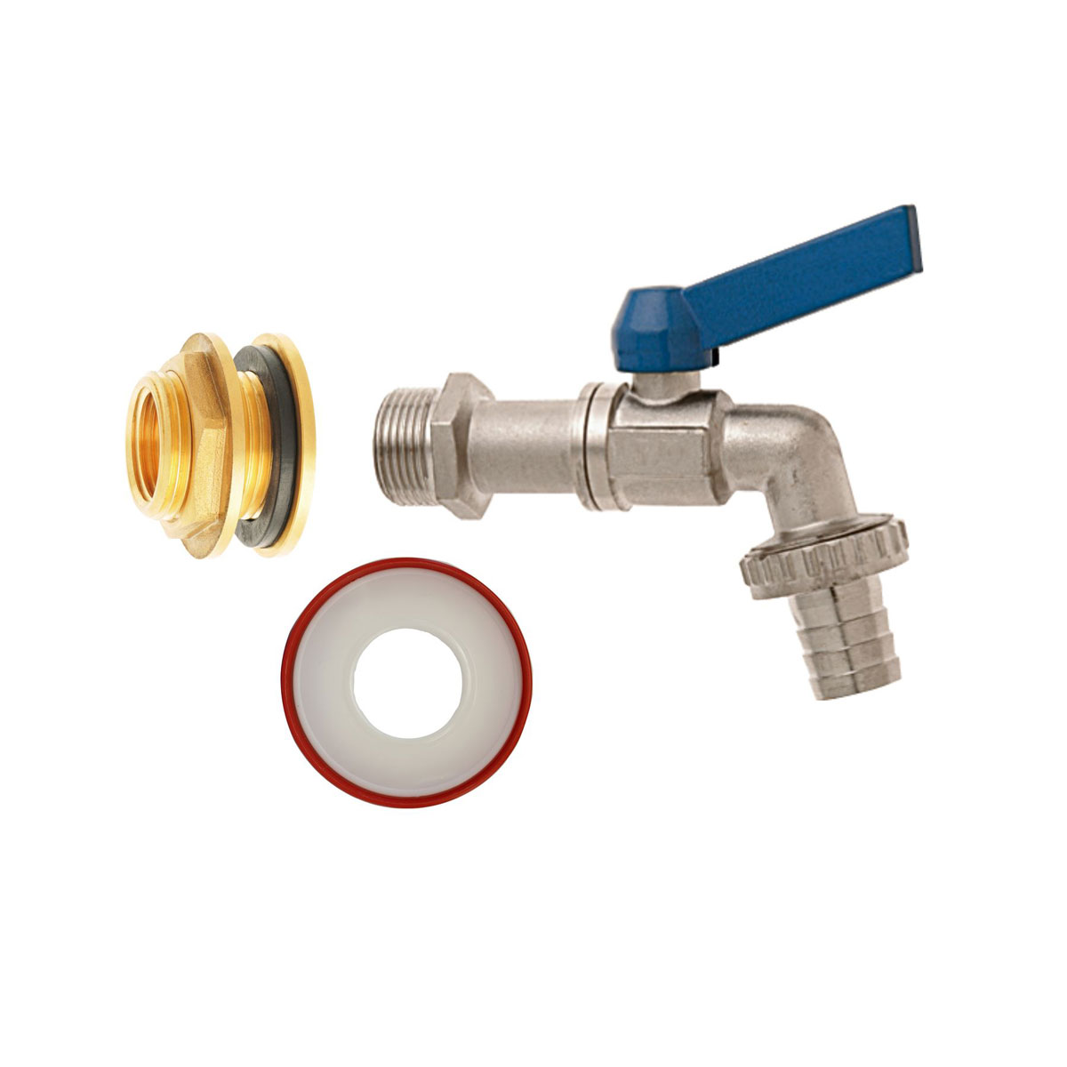 GEKA Regentonnen-Anschluss-Set 1/2 x 3/4 Zoll Bild 1