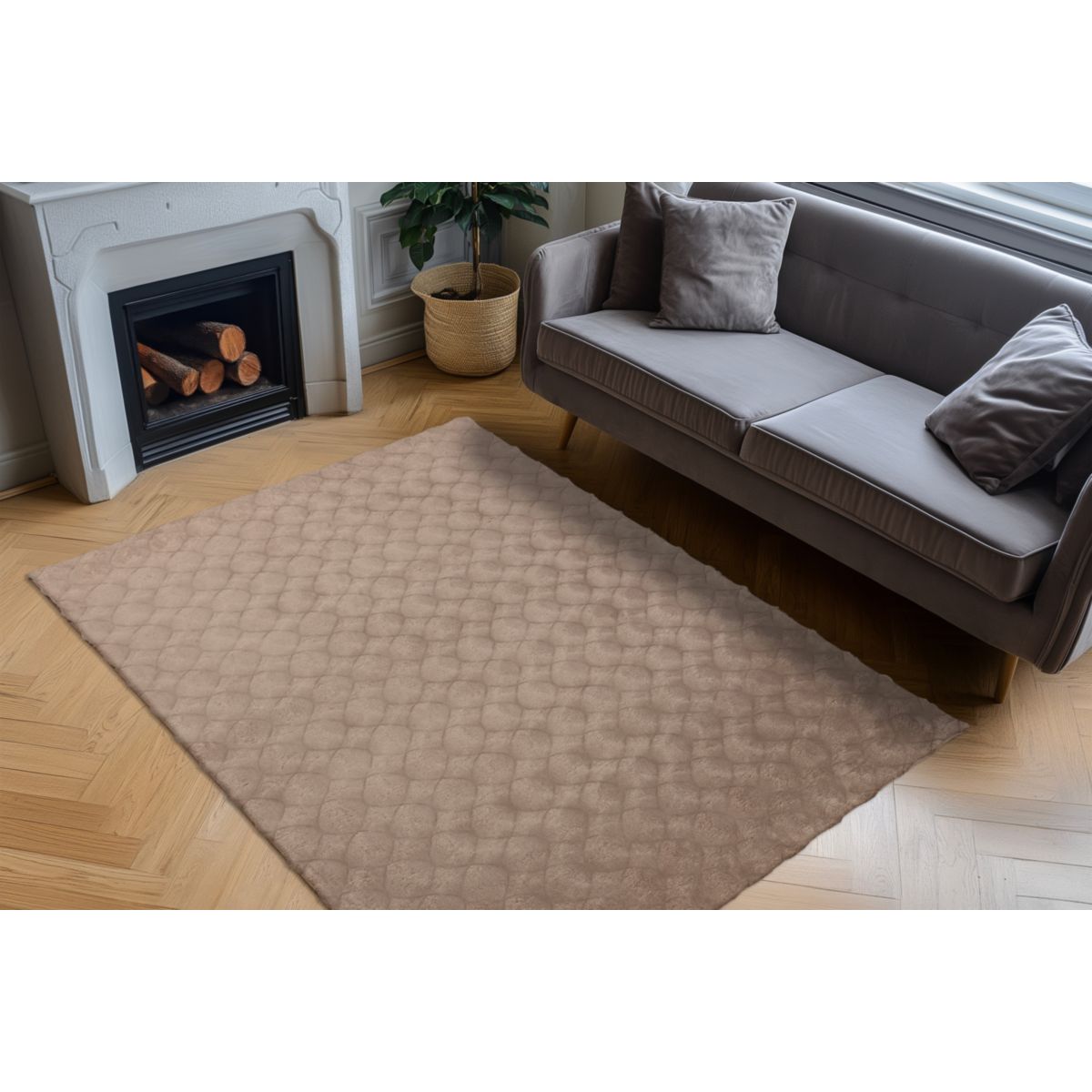 Royal Glow 825 Taupe 160cm x 230cm Bild 4